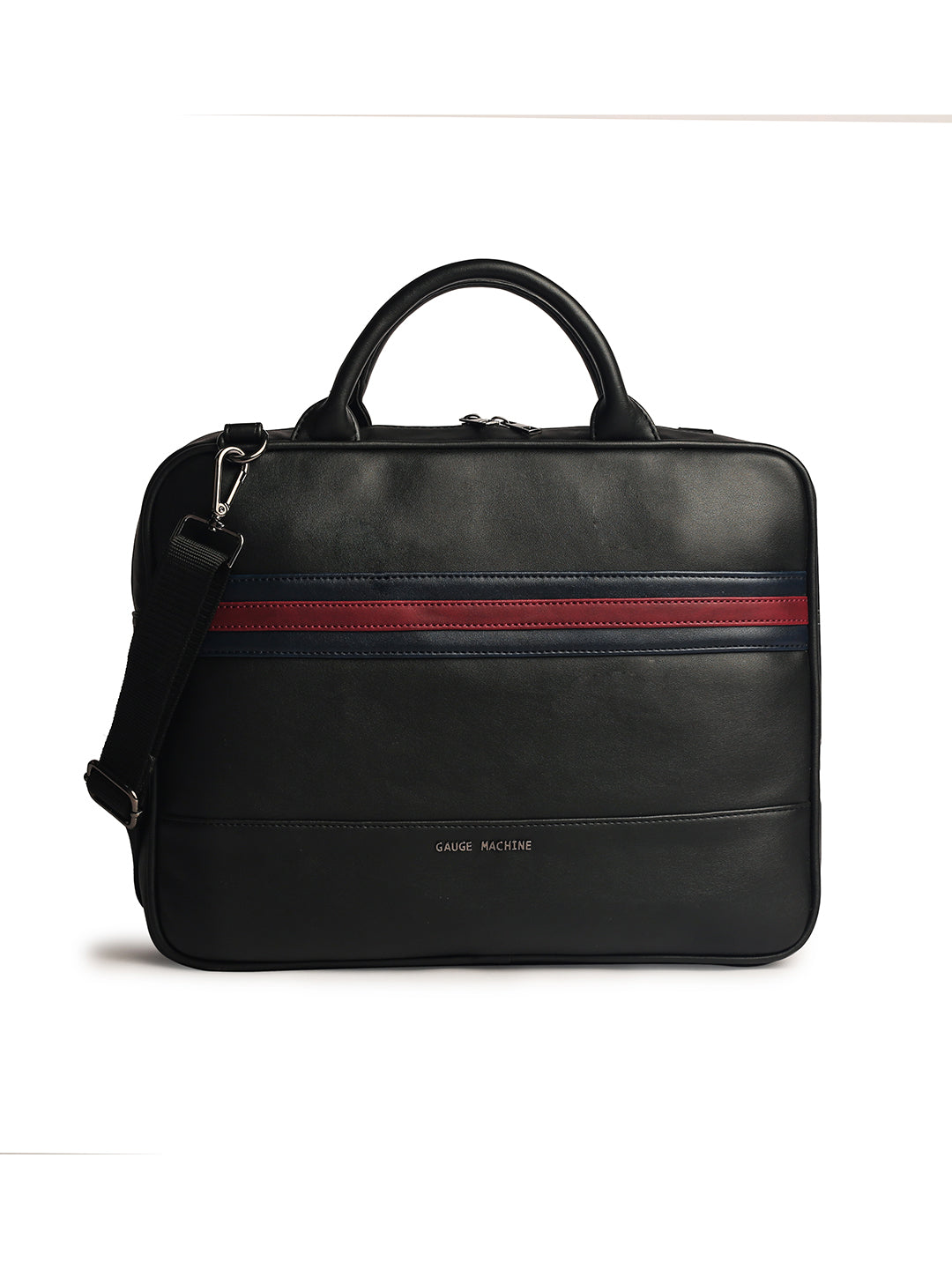 Gauge Machine 16" Black Apointee Laptop Bag with Detachable Strap