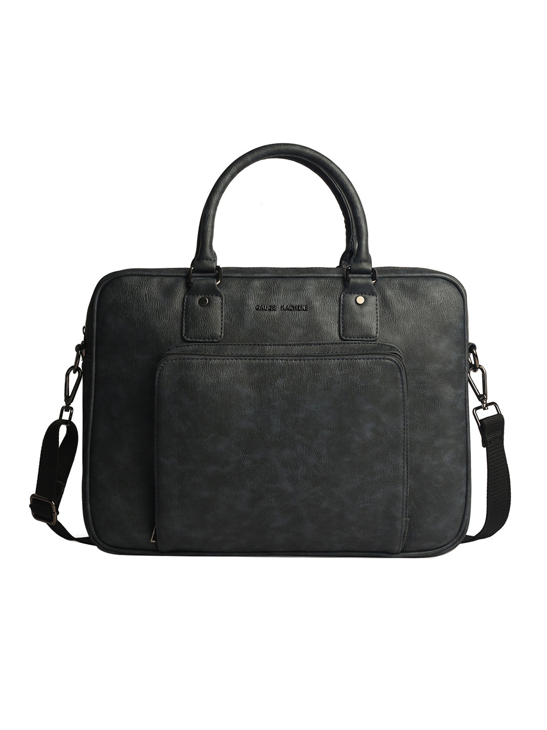 Gauge Machine 16" Grey Laptop Messenger Bag with Detachable Strap
