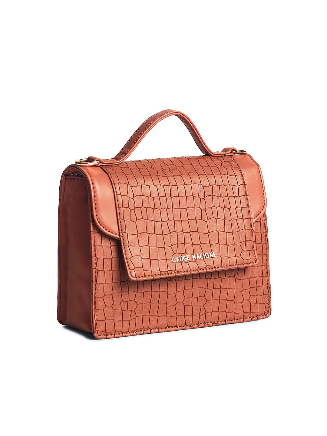 Gauge Machine Tan Luxurious Delight sling bag