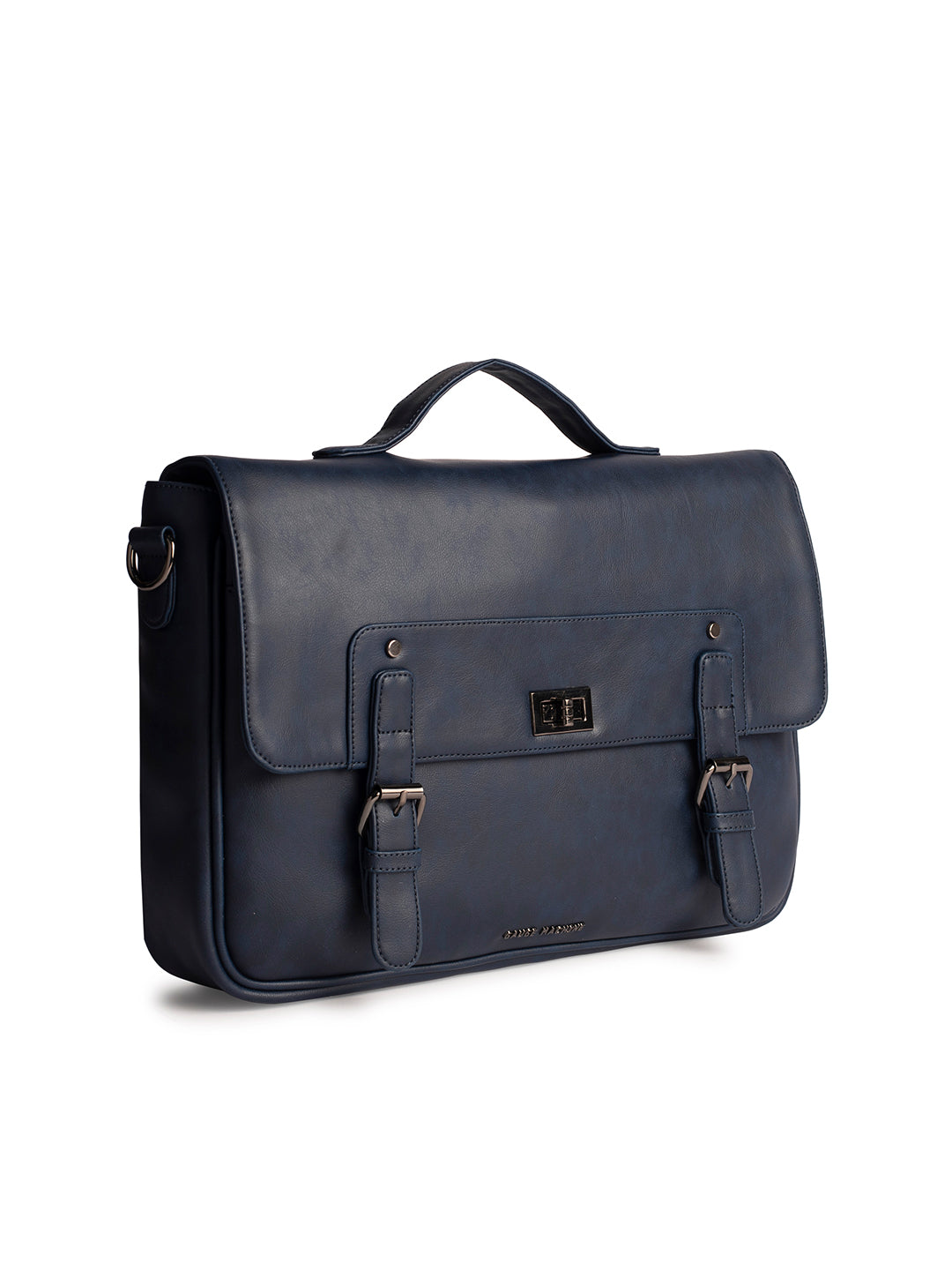 Gauge Machine 16" Navy Laptop messenger Bag with Detachable Strap