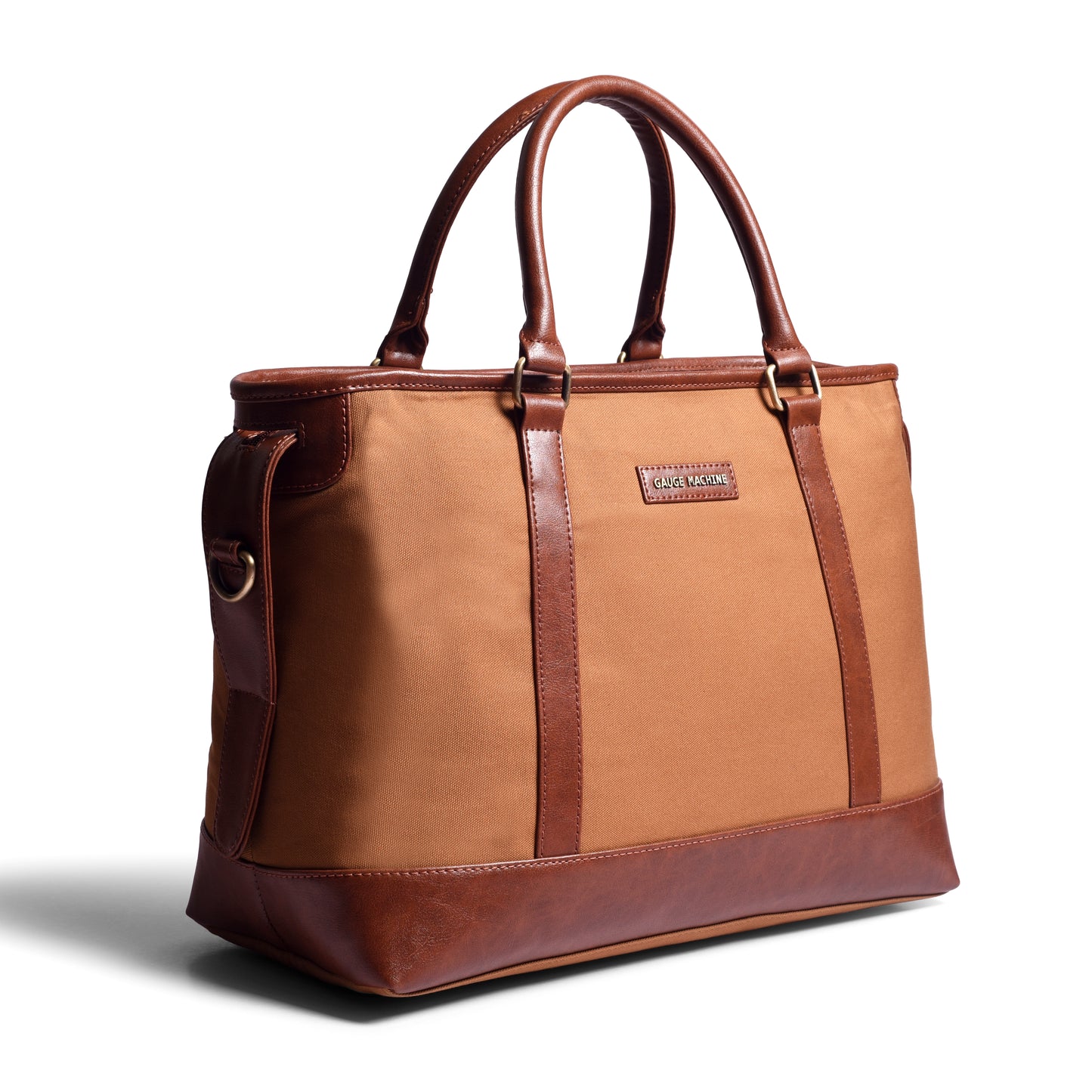 Gauge Machine Tan-Tote Duffle Bag