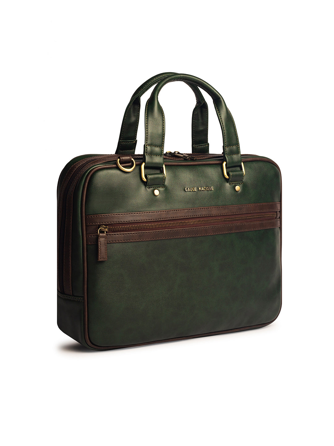 Gauge Machine 16" Olive Laptop messenger Bag with Detachable Strap