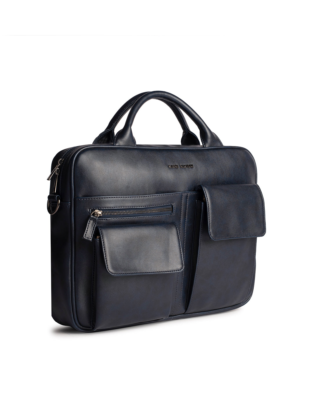 Gauge Machine 16" Navy Laptop Bag with Detachable Strap