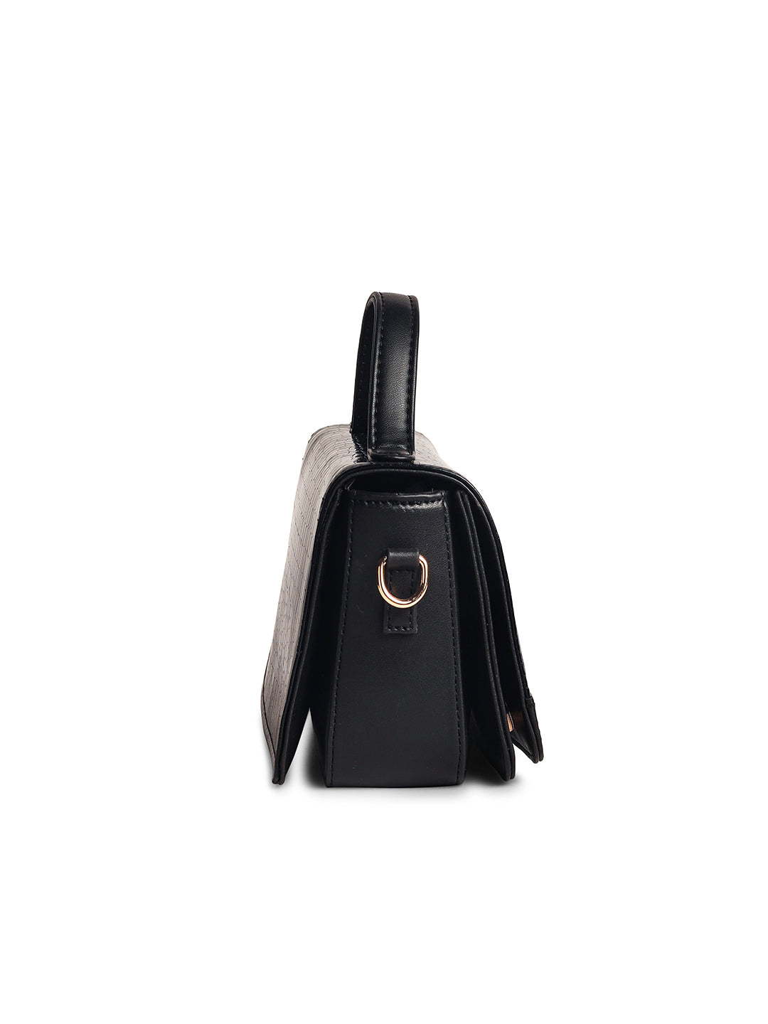 Gauge Machine Plush Black Sling Hand Bag