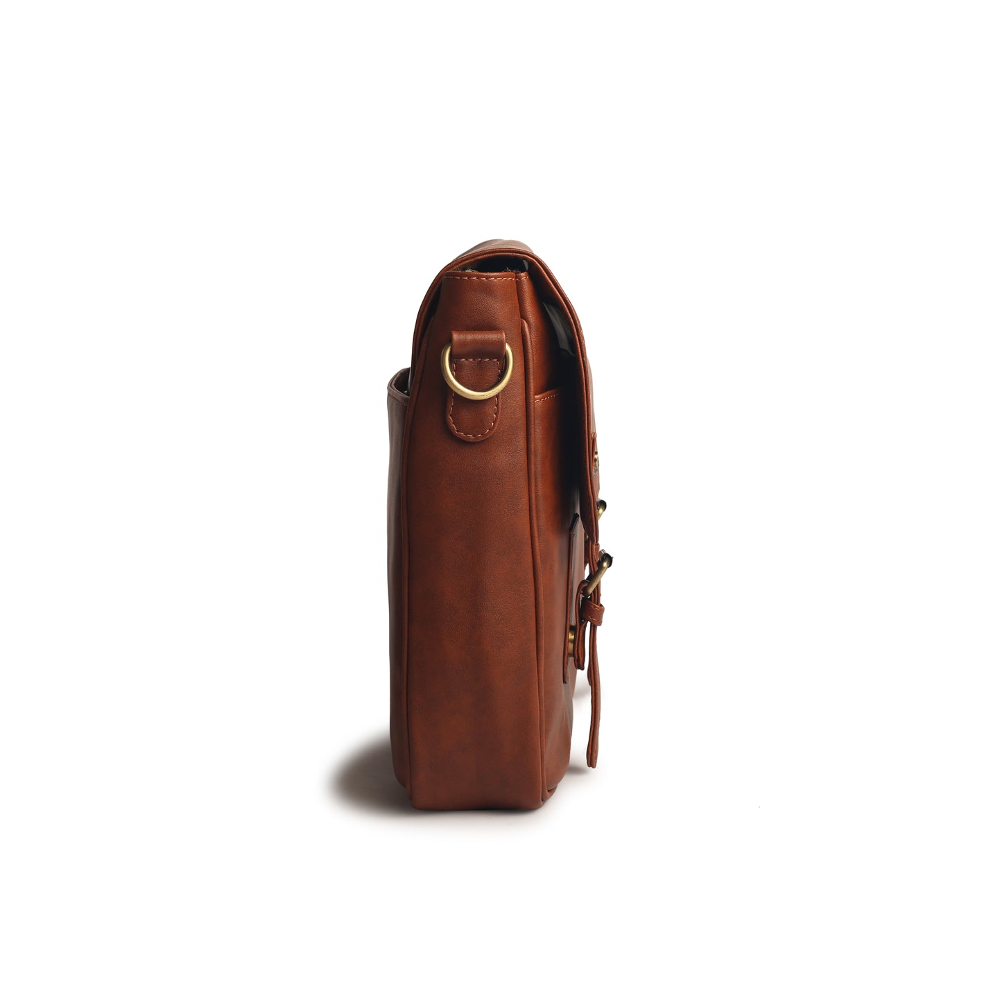Gauge Machine 16" Camel Laptop Bag with Detachable Strap