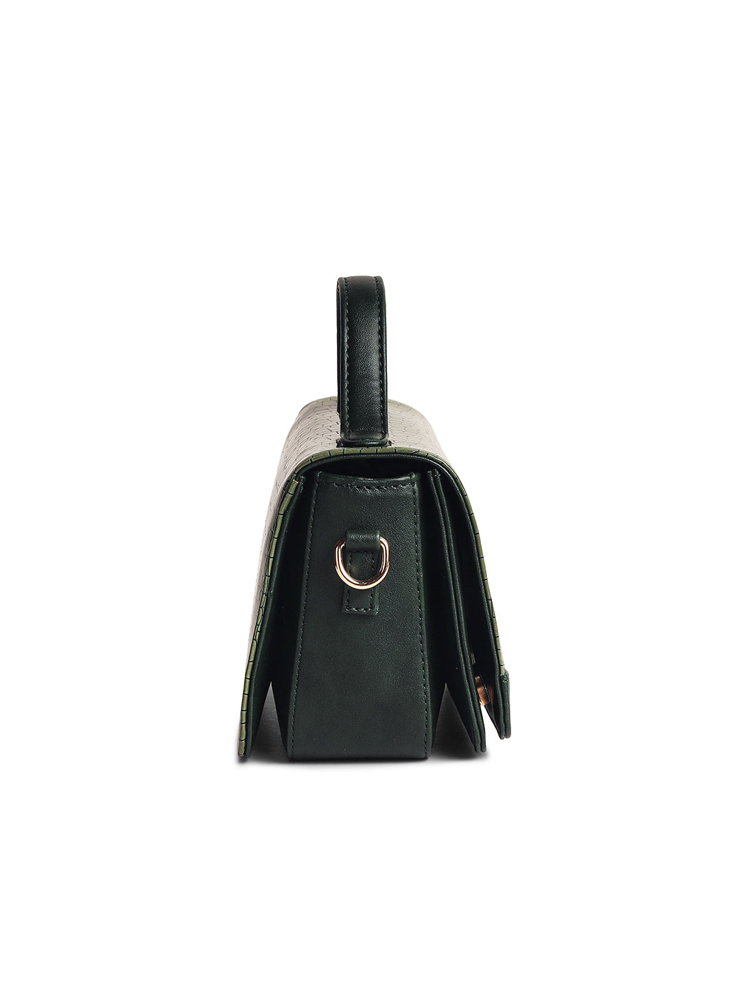 Gauge Machine Plush Green Sling Hand Bag