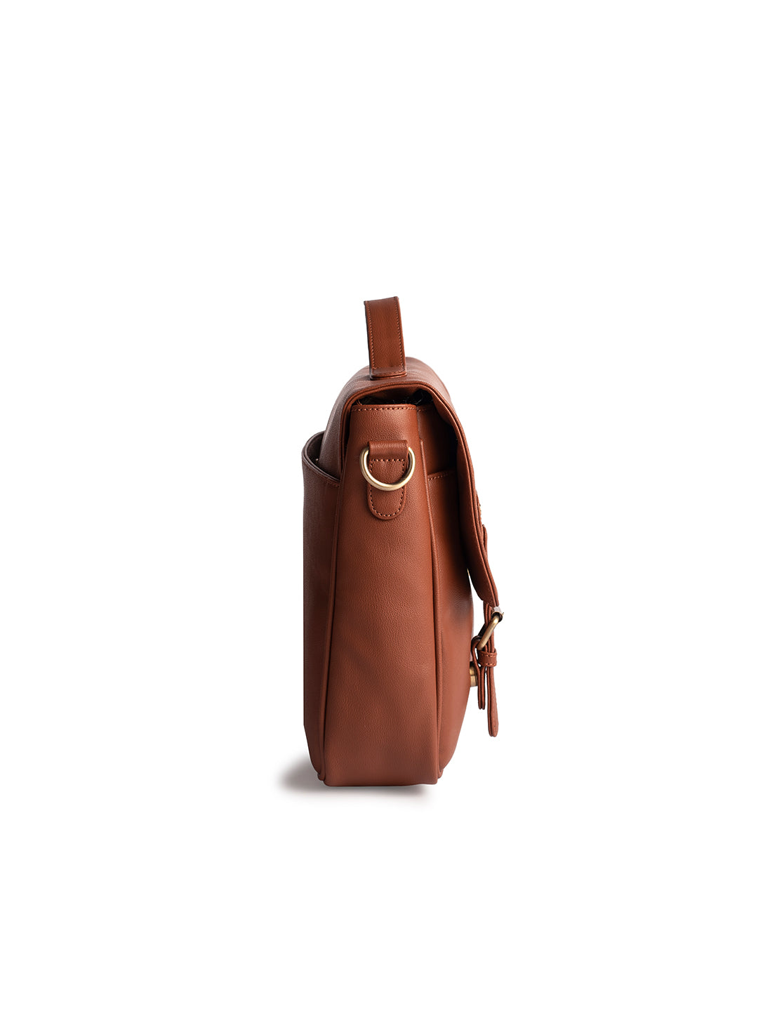 Gauge Machine 16" Camel Laptop messenger Bag with Detachable Strap