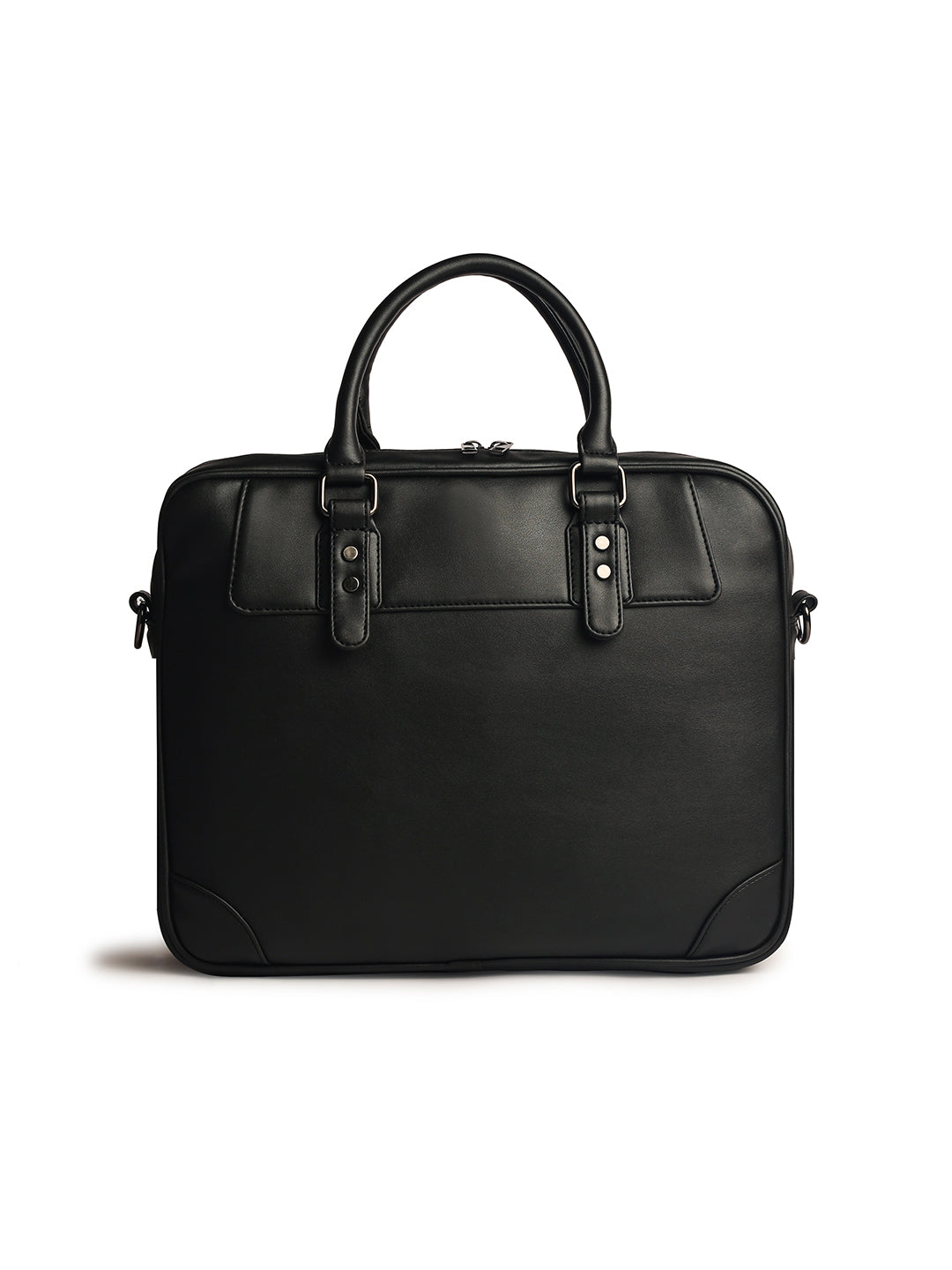 Gauge Machine 16" Black Messenger Laptop Bag with Detachable Strap