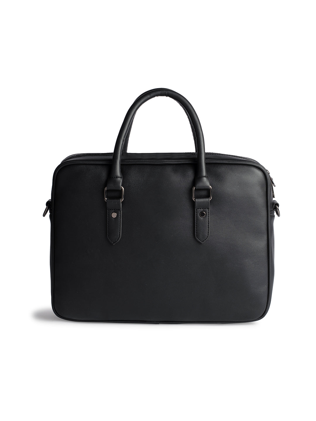 Gauge Machine 16" Black Quilted Laptop Bag with Detachable Strap