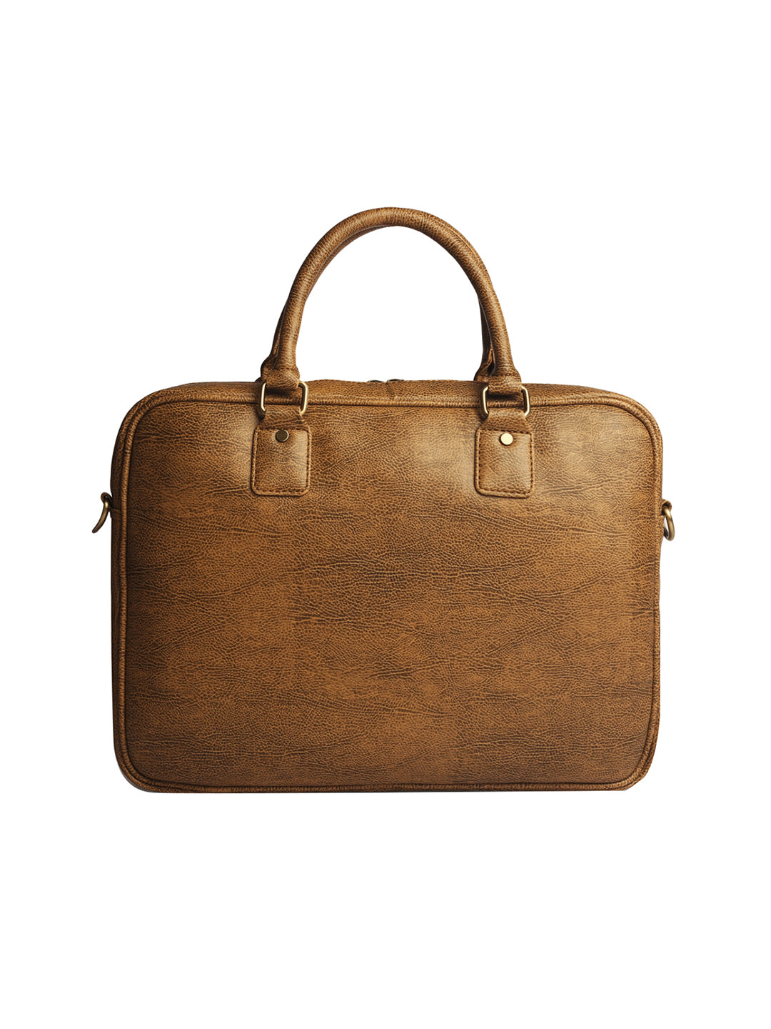 Gauge Machine 16" Tan Laptop Messenger Bag with Detachable Strap