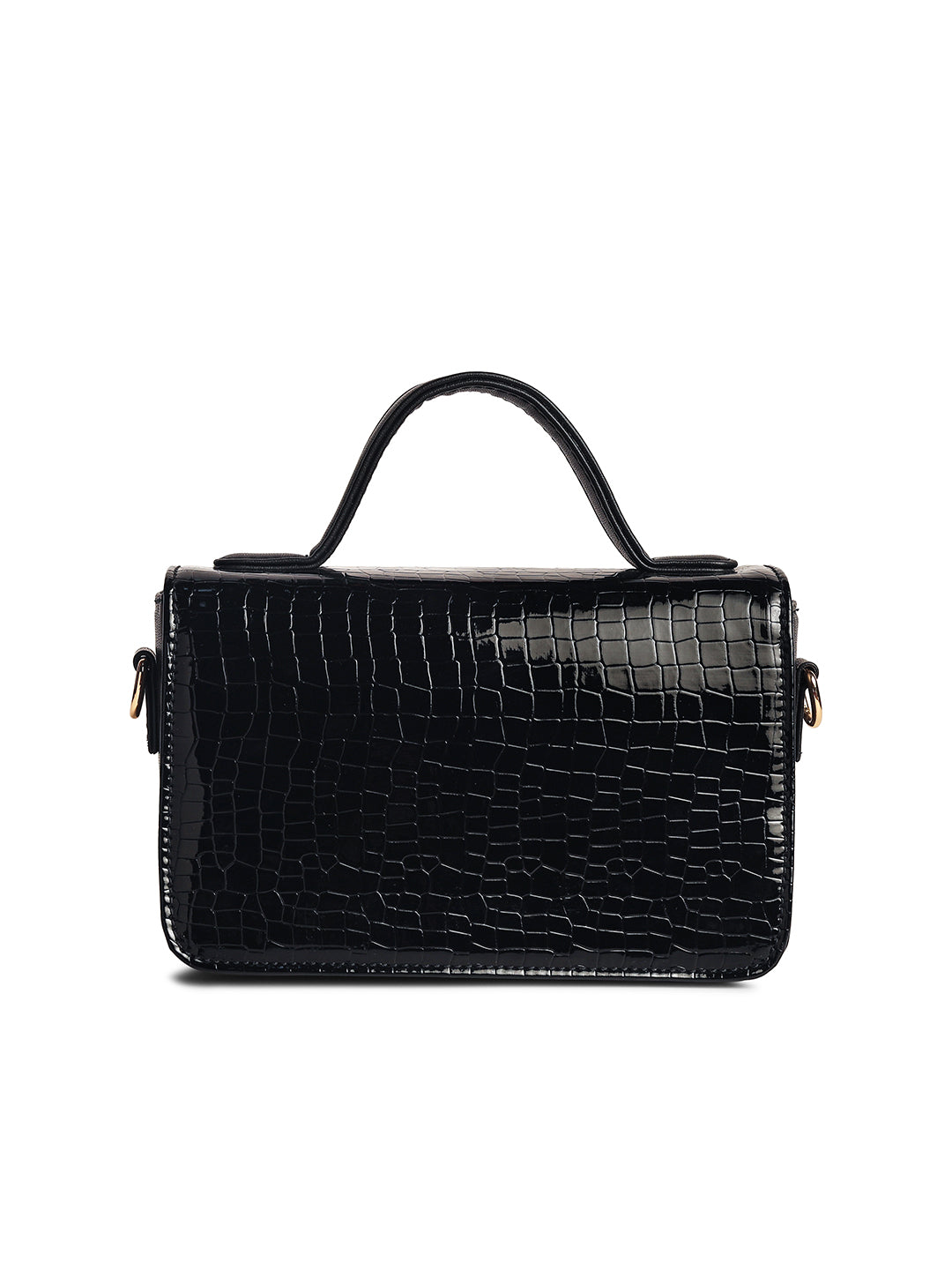 Gauge Machine Plush Black Sling Hand Bag
