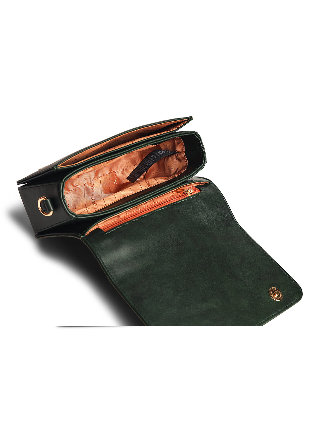 Gauge Machine Plush Green Sling Hand Bag