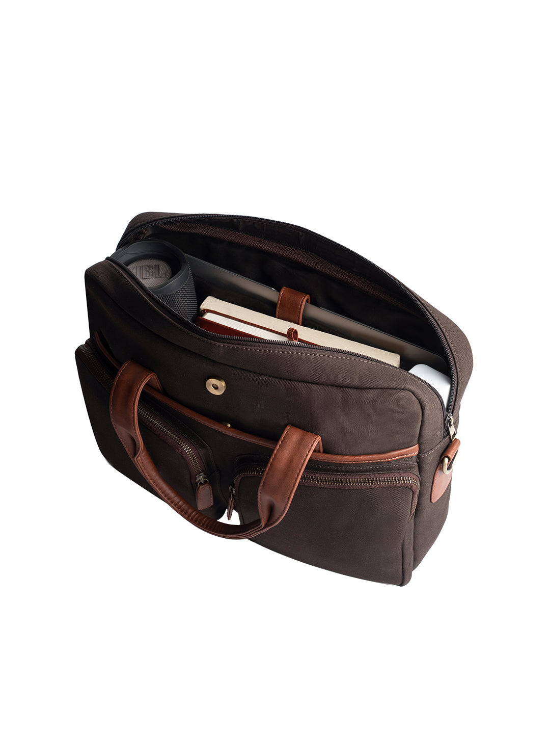 Gauge Machine 16" Brown Laptop Bag with Detachable Strap
