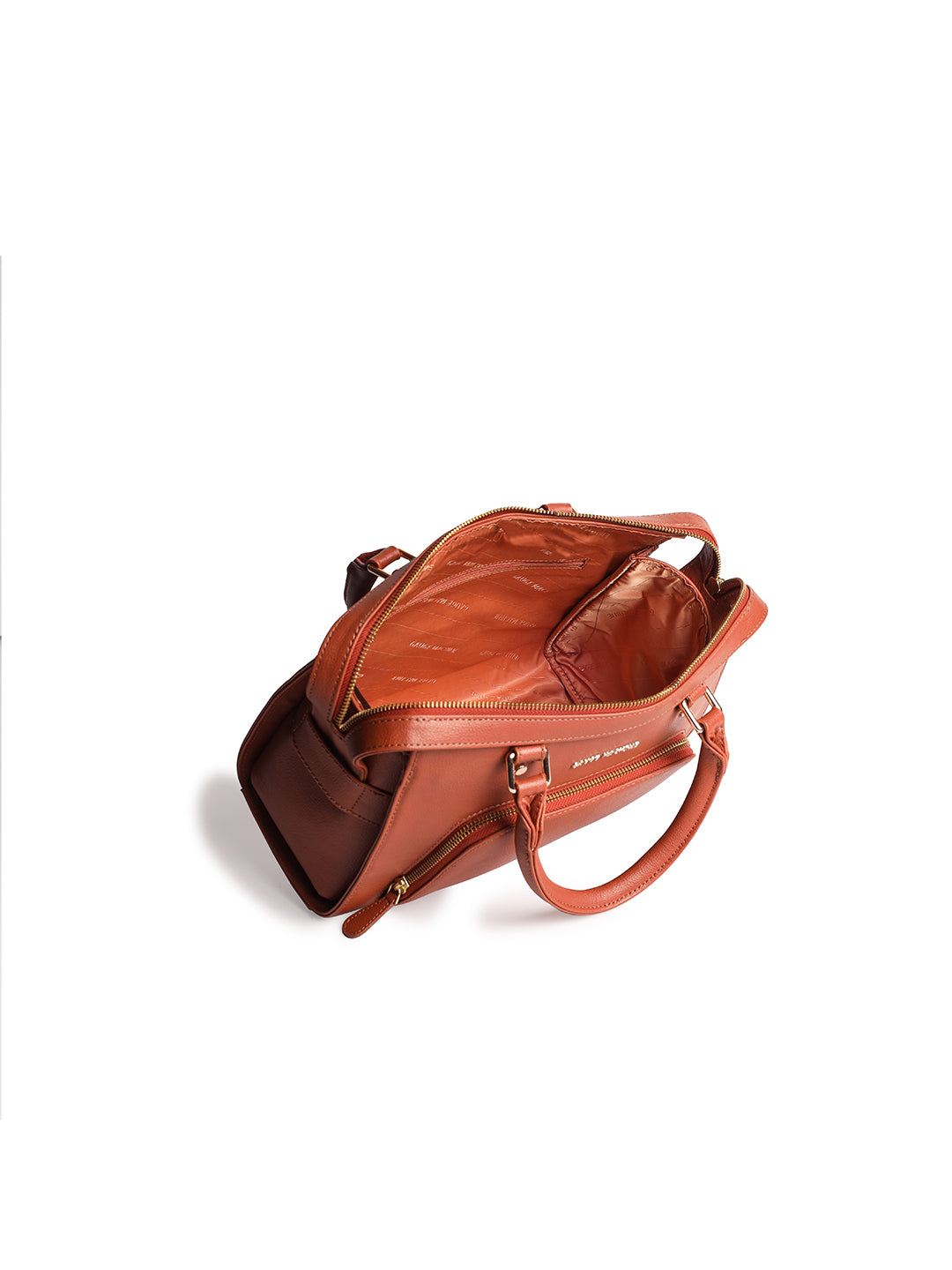 Urban Elegance Tan Bowling Handbag