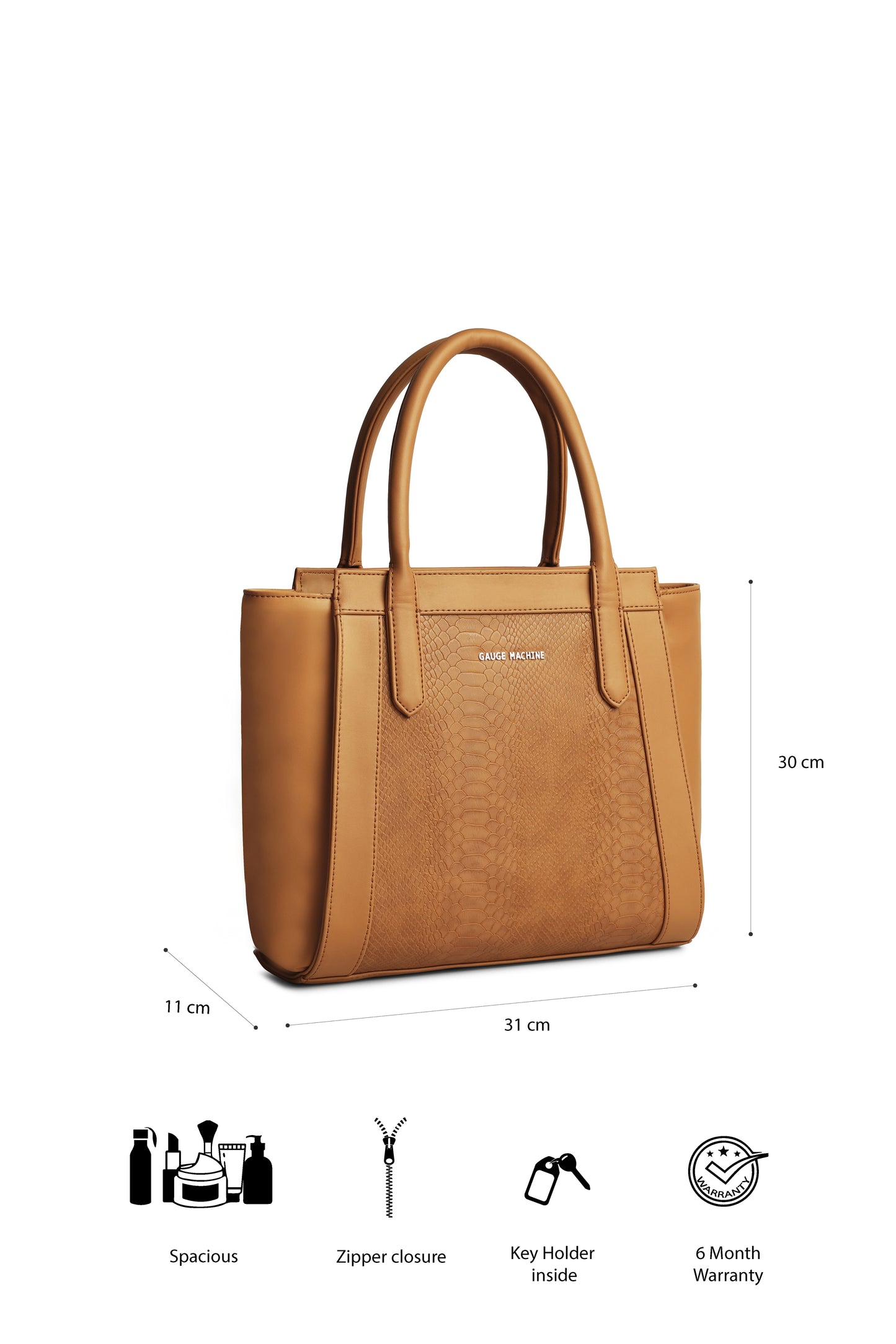 Gauge Machine Majestic Beige Grace Tote Bag