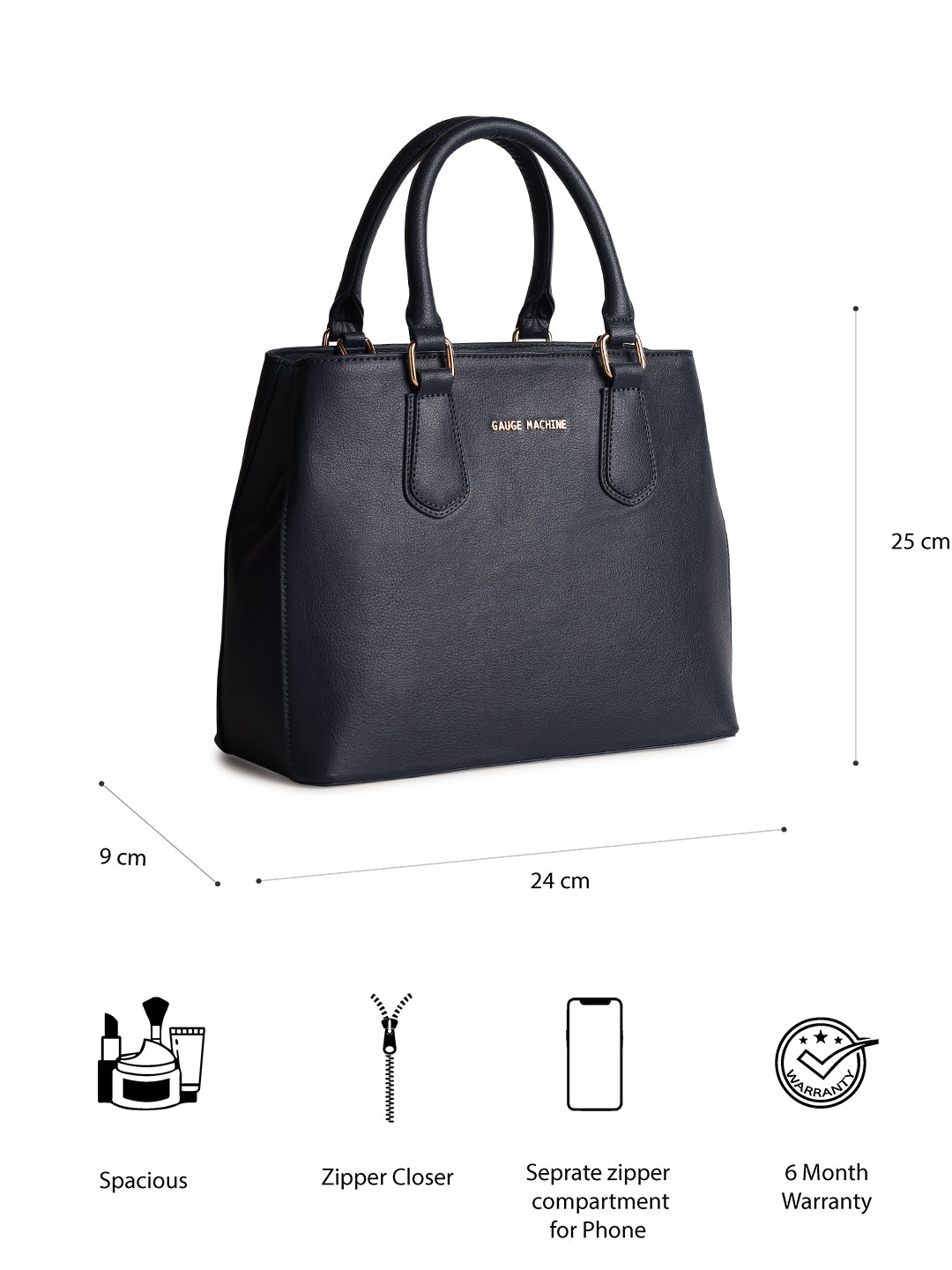 Mystique melange Navy Handbag