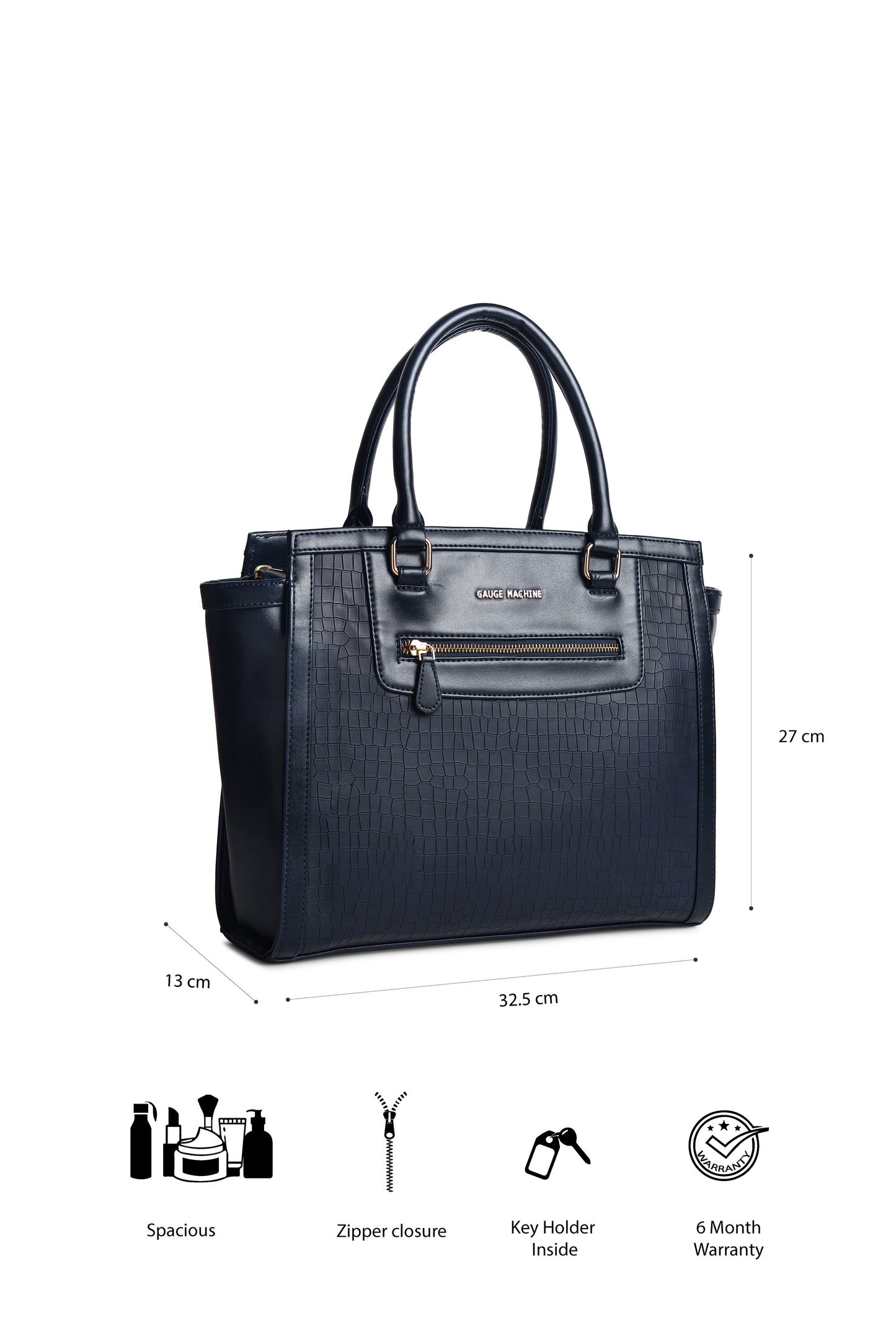 Navy Celestial Charm Hand Bag