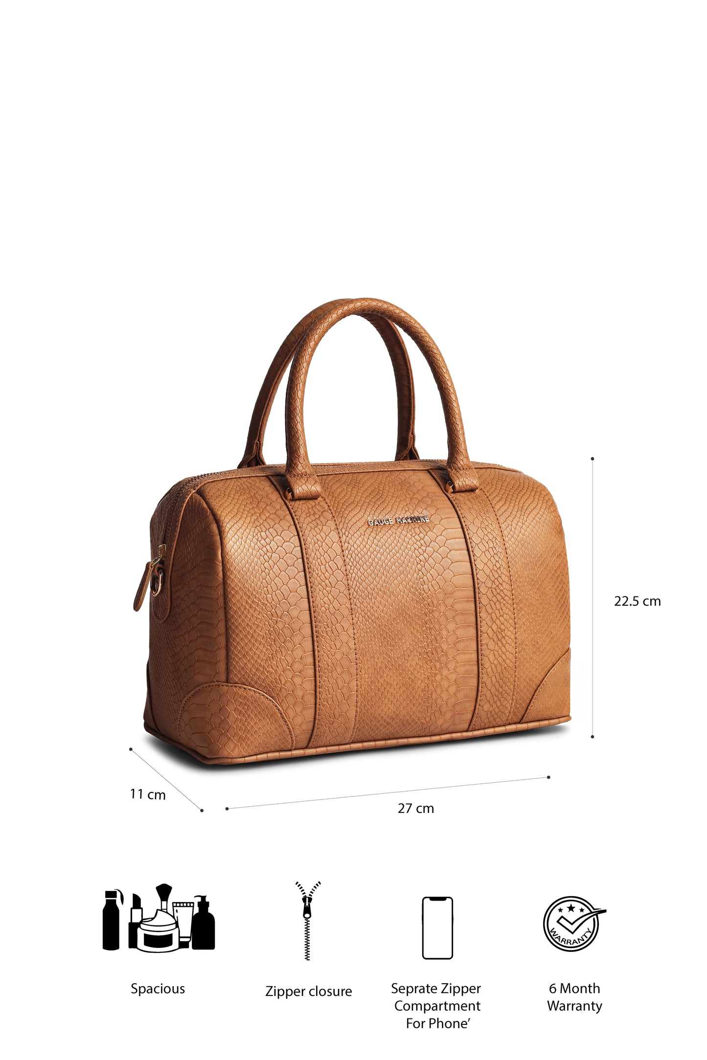 Gauge Machine Beige Lounge Bowling Handbag Bag