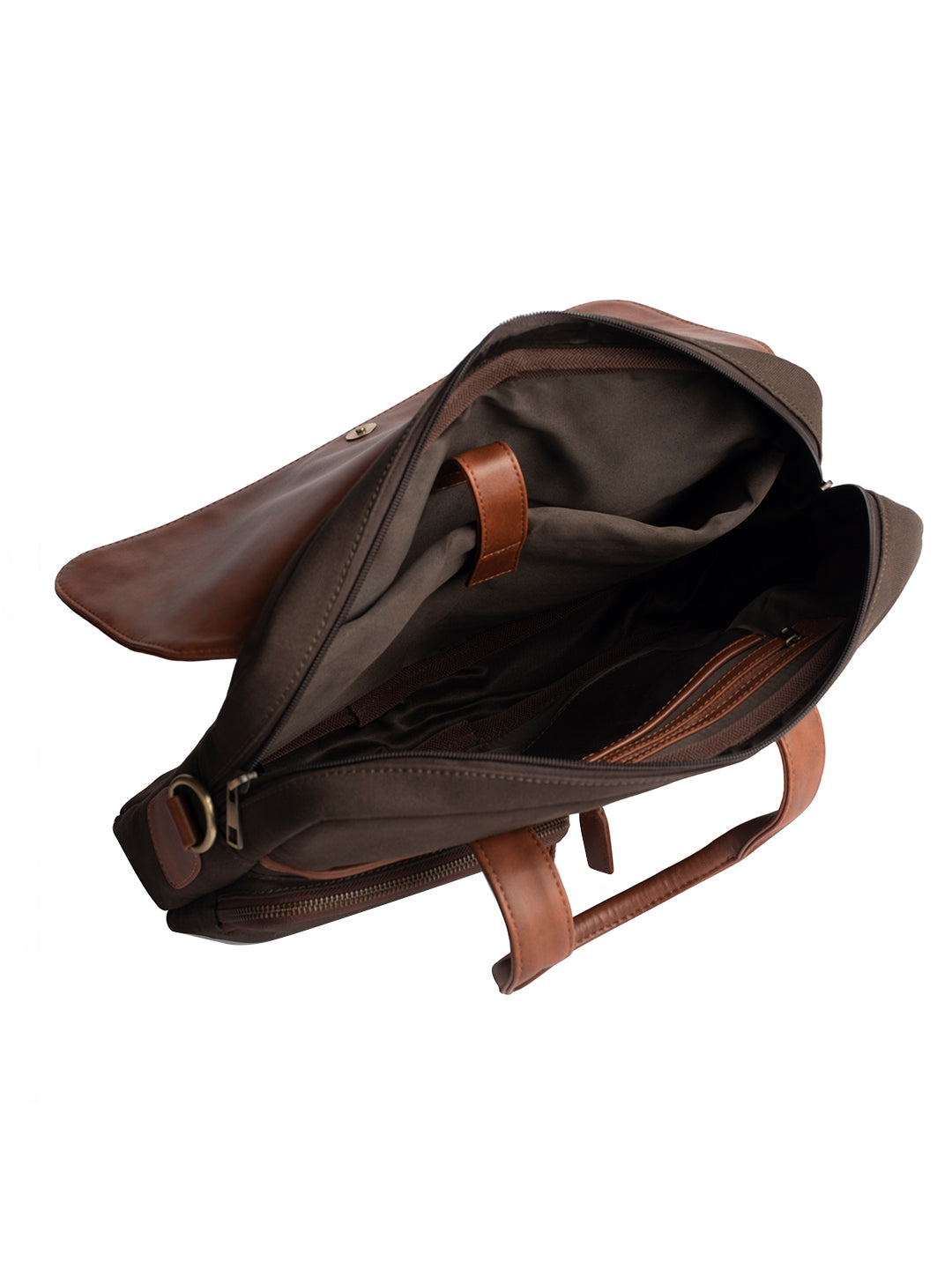 Gauge Machine 16" Brown Laptop Bag with Detachable Strap