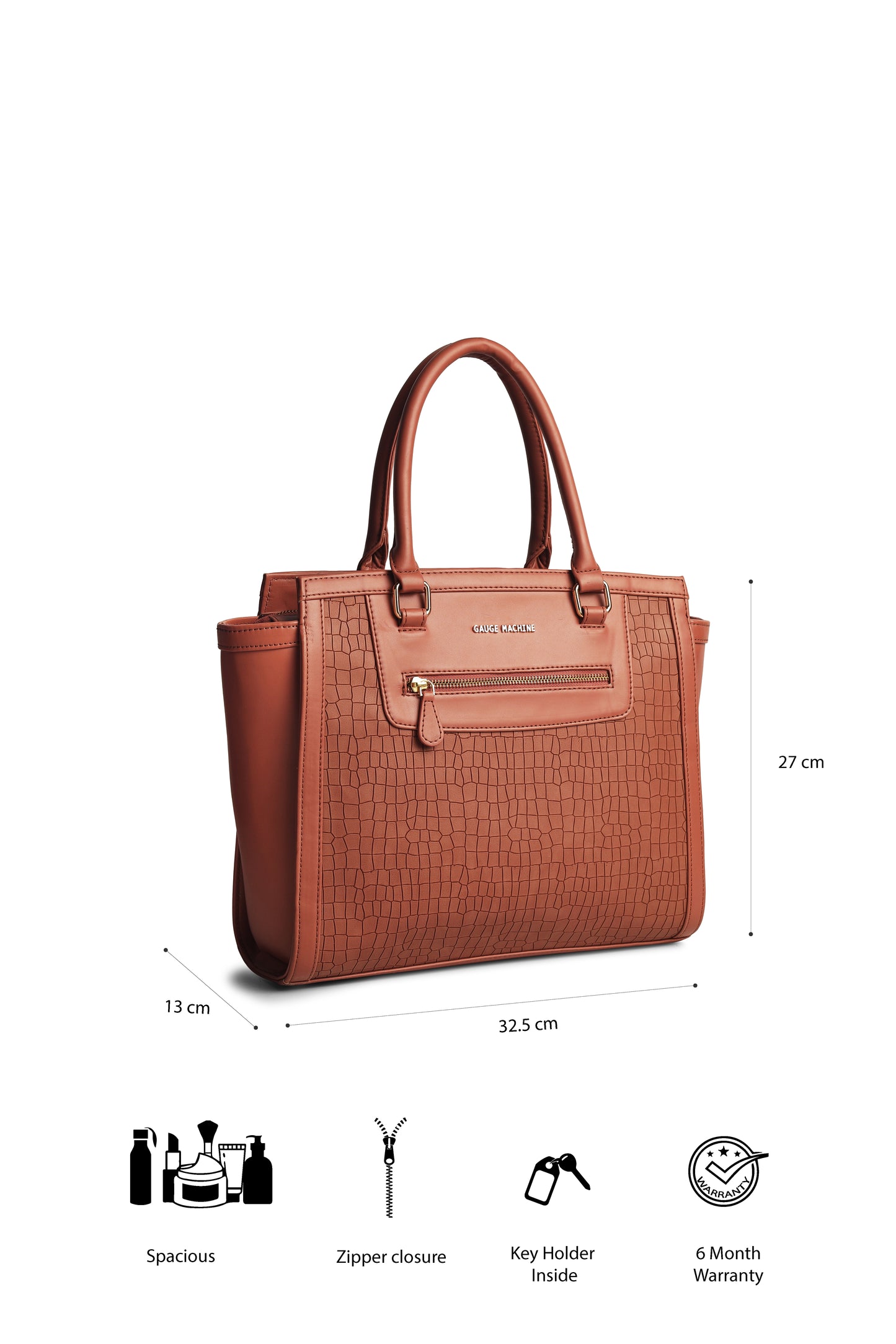 Tan Celestial Charm Hand Bag