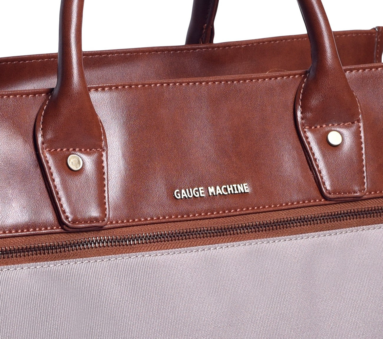 Gauge Machine Beige Carry-Duffle Bag