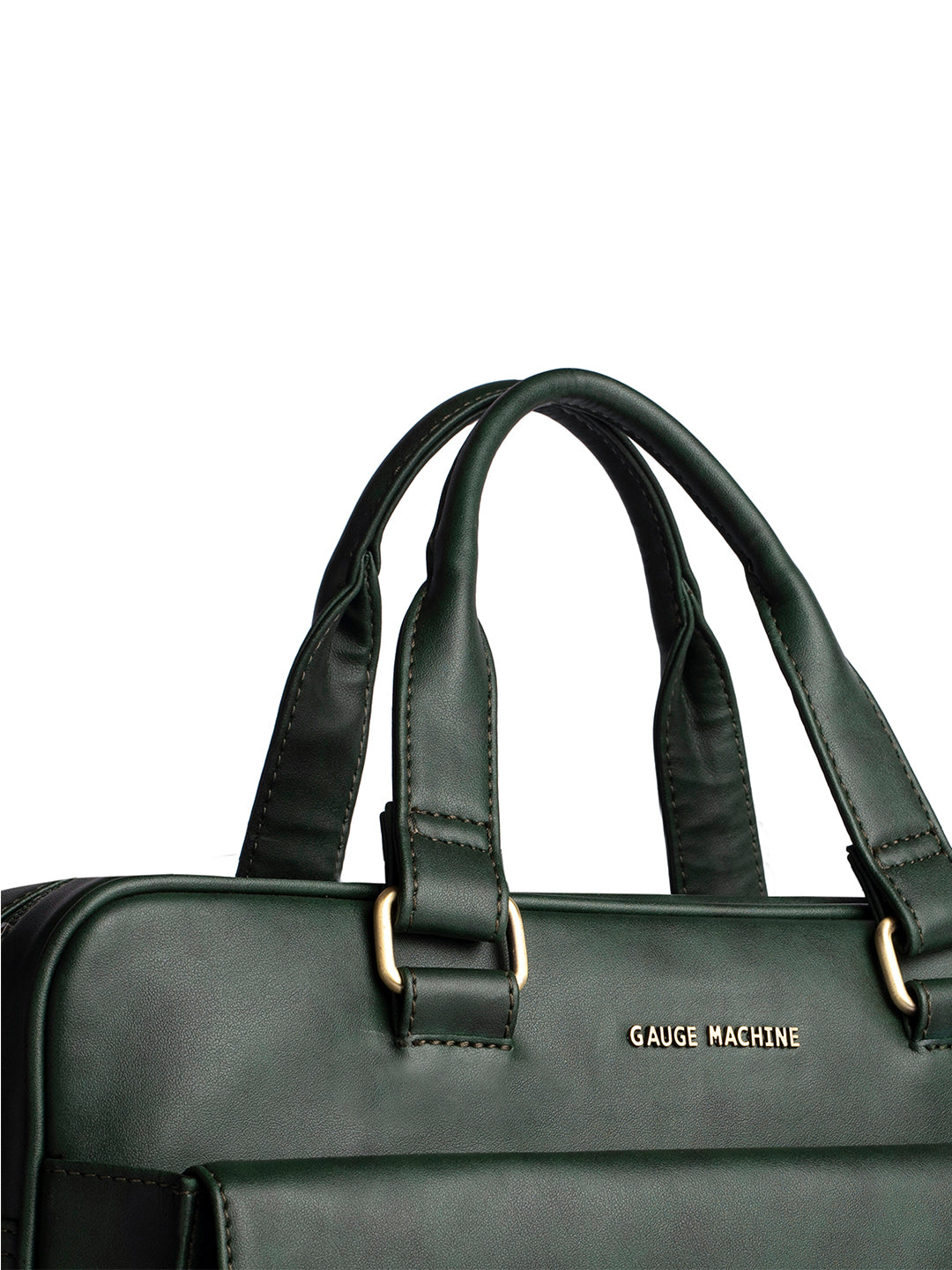 Gauge Machine 16" Olive Green Laptop Bag with Detachable Strap