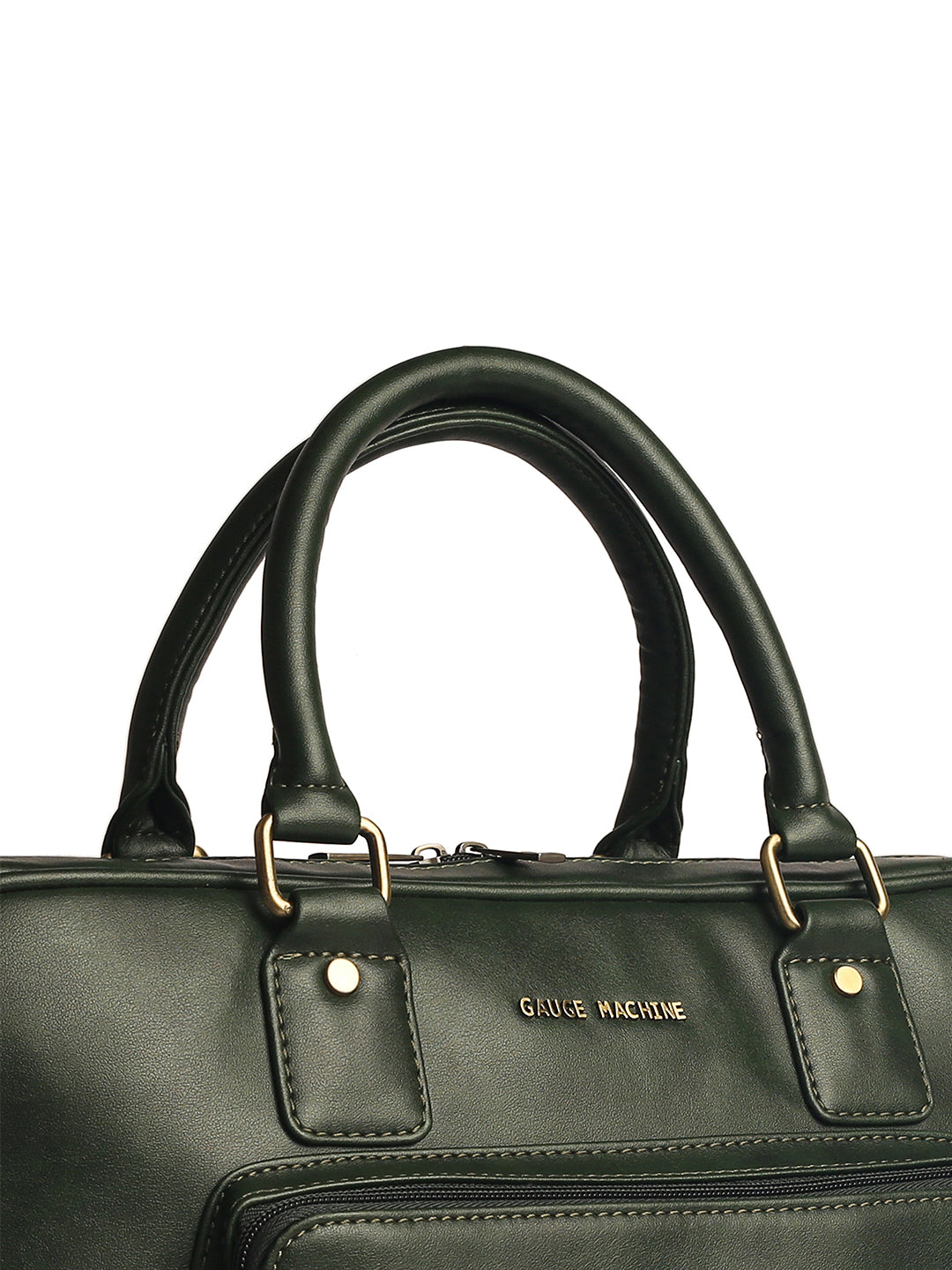 Gauge Machine 16" Olive Laptop Messenger Bag with Detachable Strap