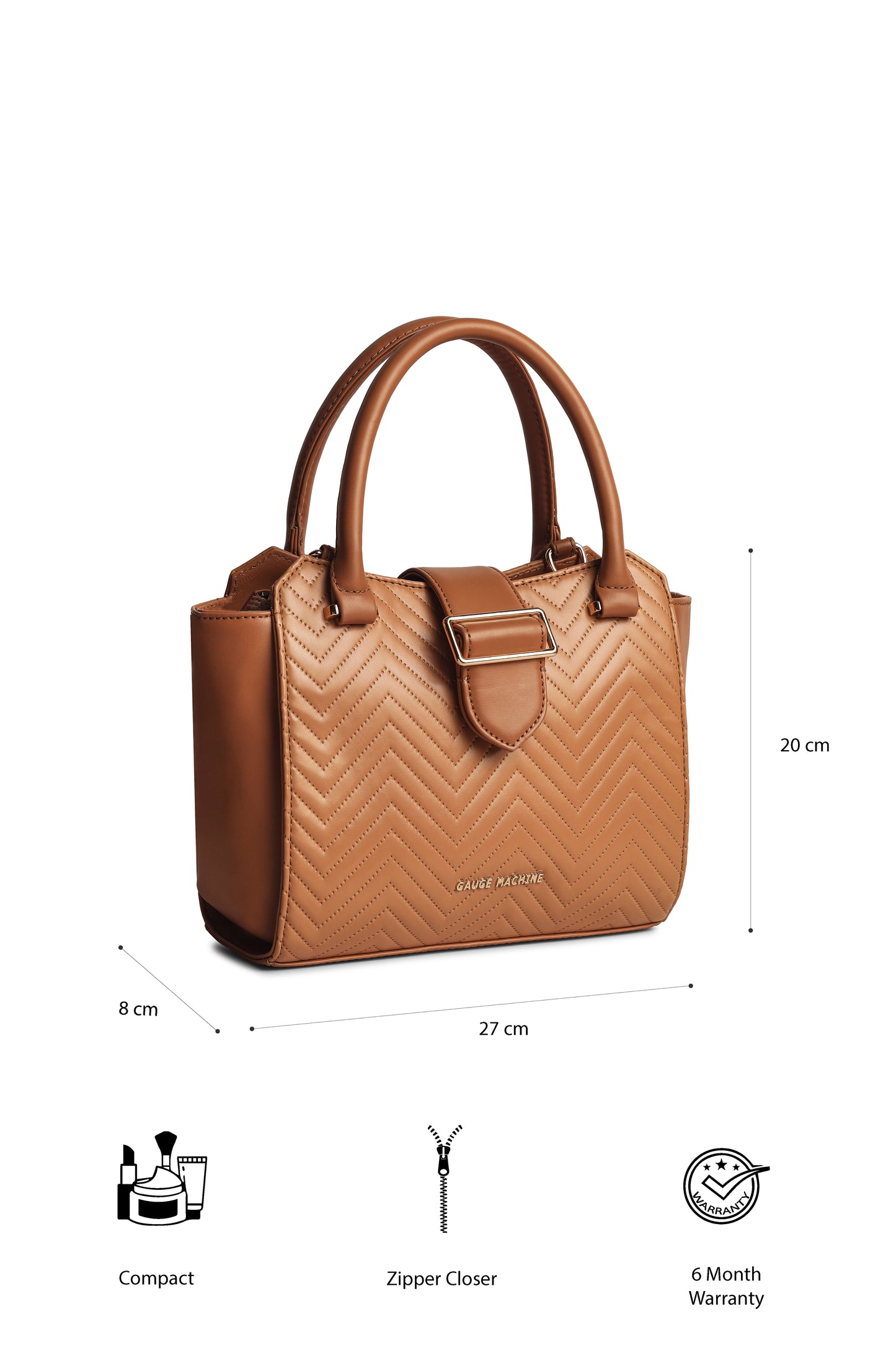 Gauge Machine Beige Lumin Luxe Sling Bag