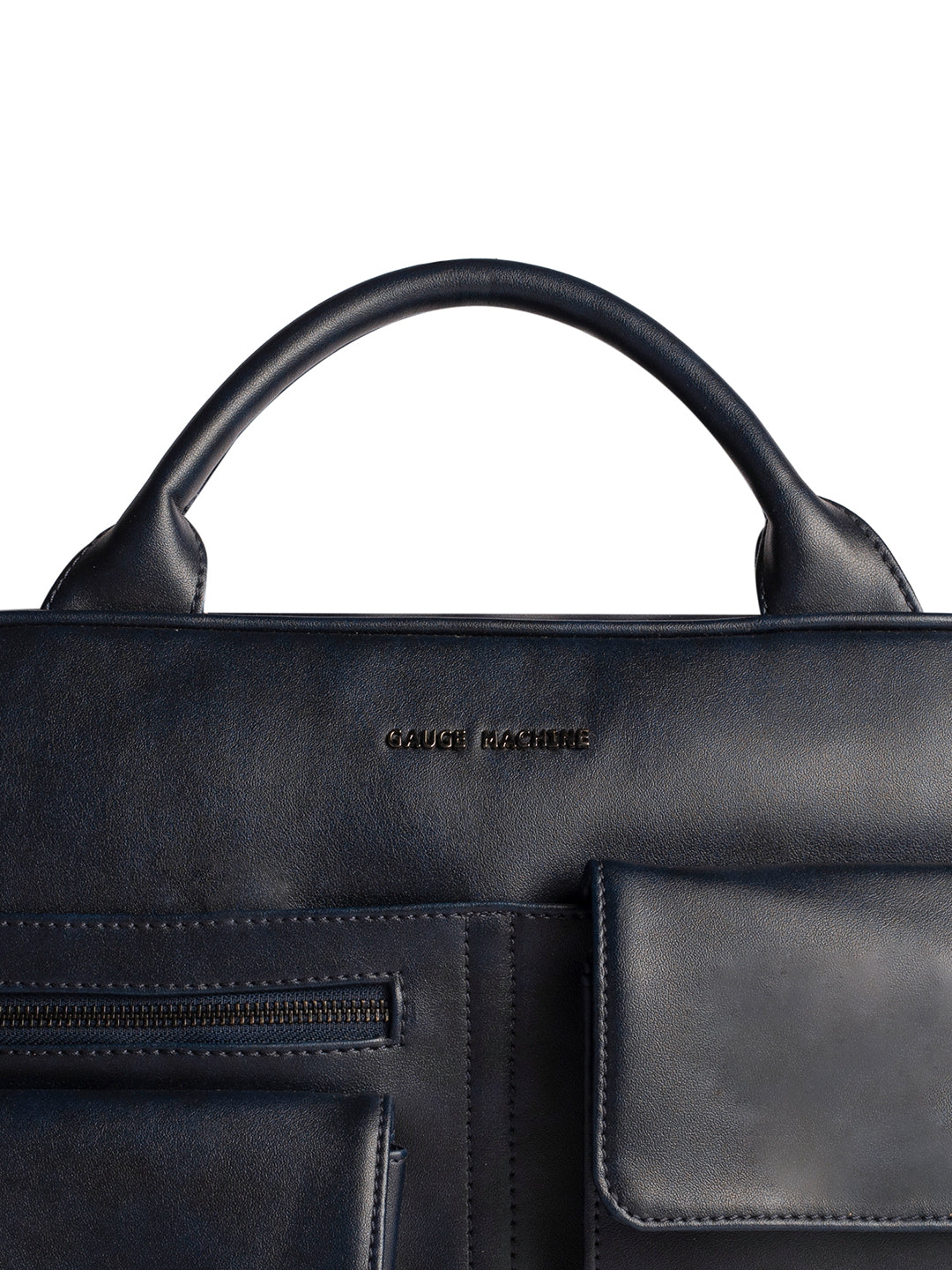 Gauge Machine 16" Navy Laptop Bag with Detachable Strap