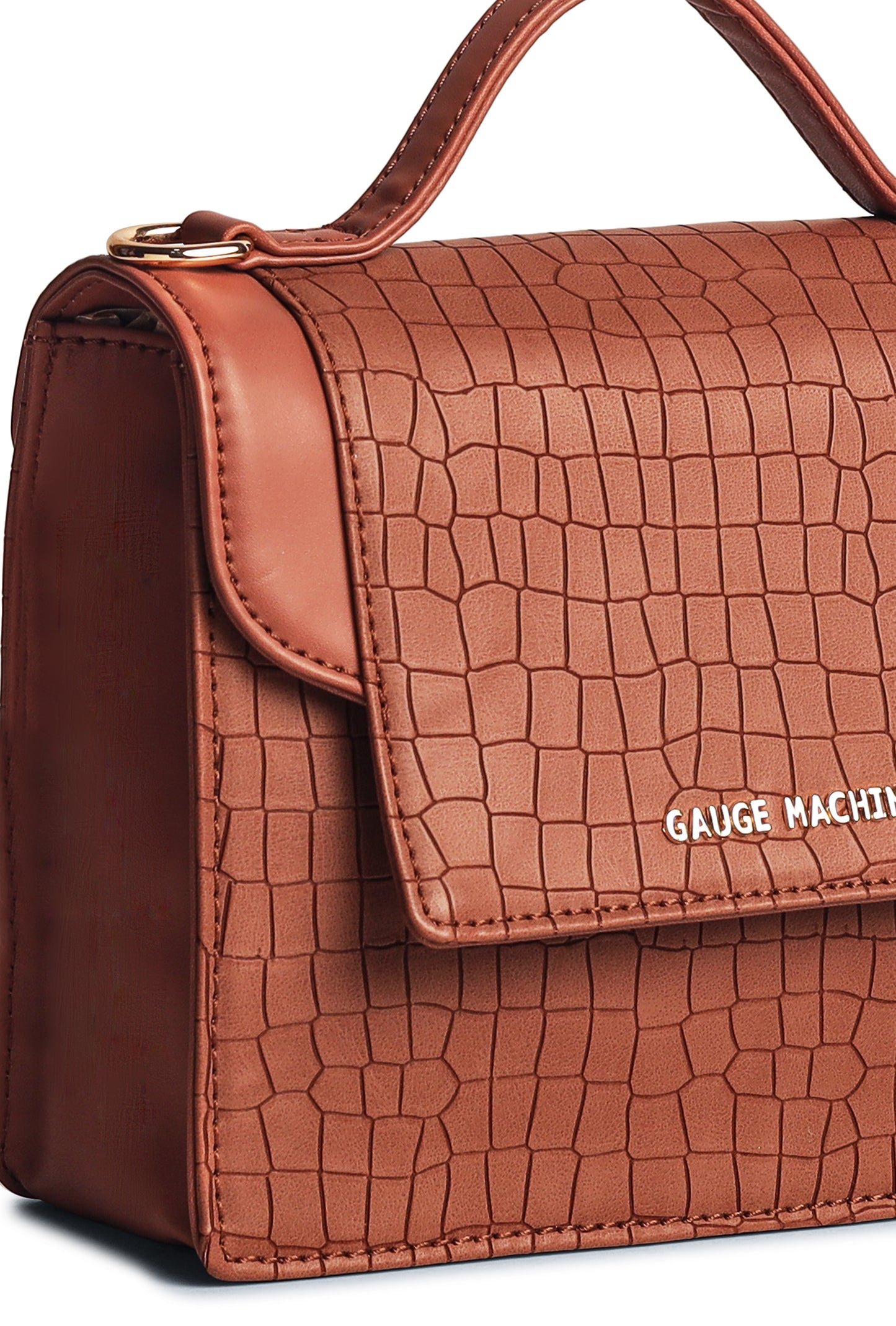 Gauge Machine Tan Luxurious Delight sling bag