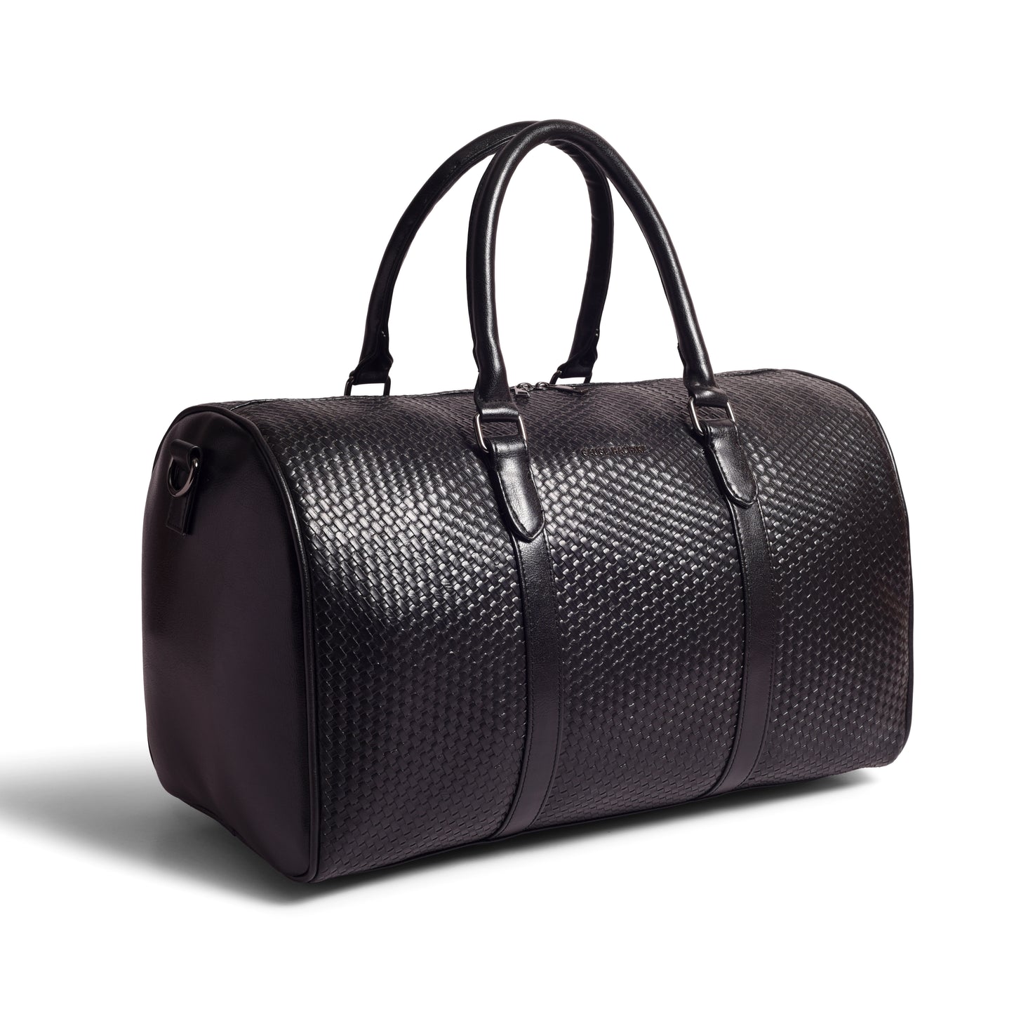 Gauge Machine Black Weave Duffle Bag