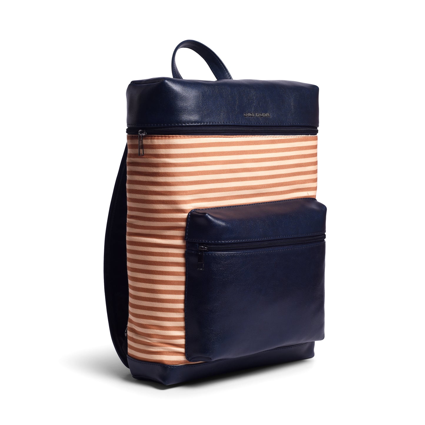 Gauge Machine Yellow Striped Backpack with Laptop Compartment