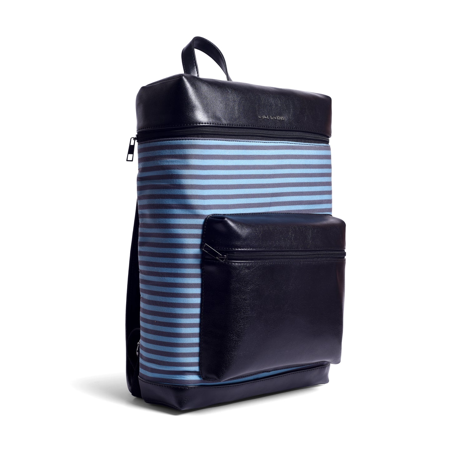 Gauge Machine Blue Striped Backpack with Laptop Compartment