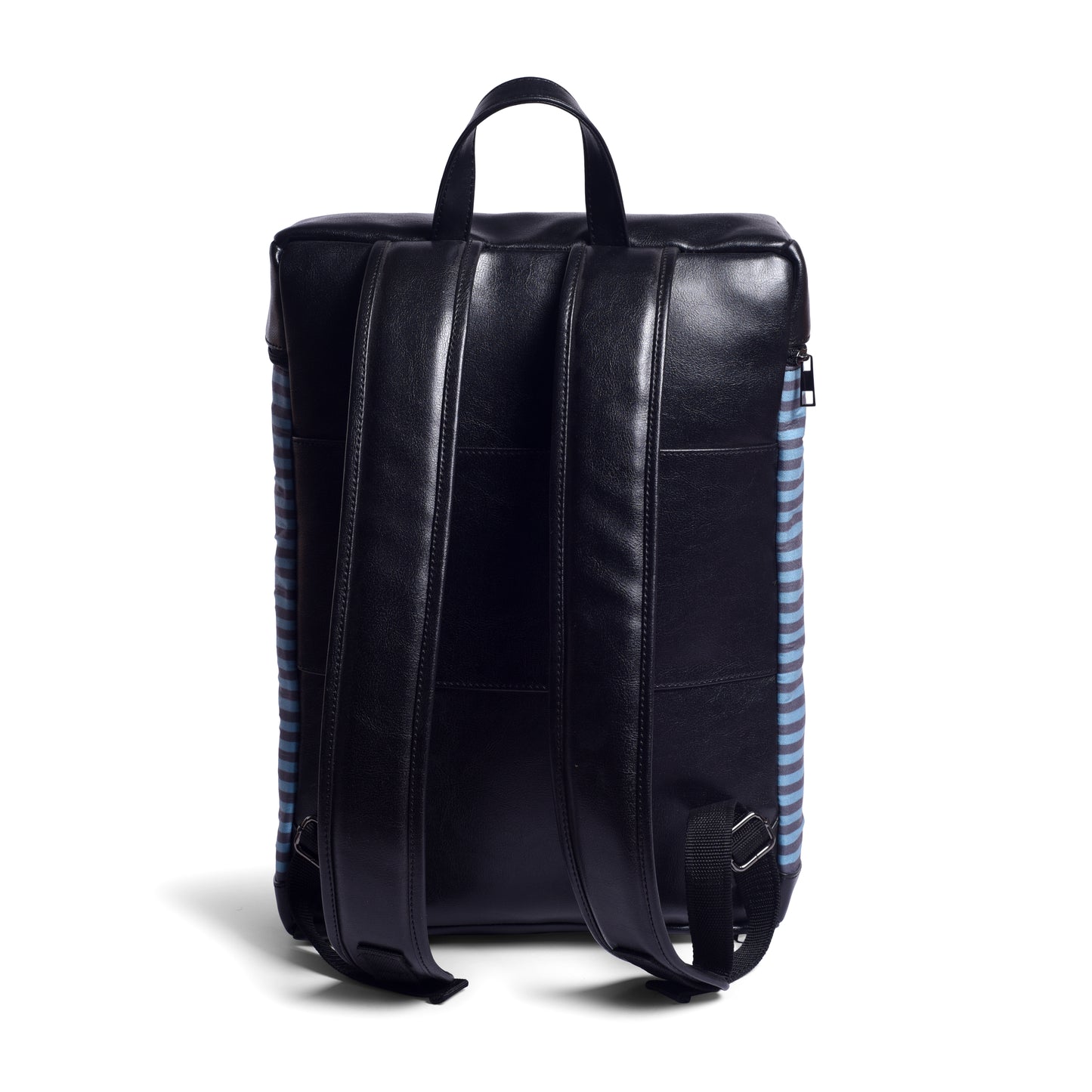 Gauge Machine Blue Striped Backpack with Laptop Compartment