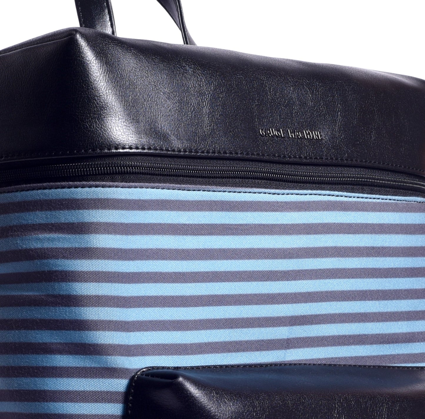 Gauge Machine Blue Striped Backpack with Laptop Compartment