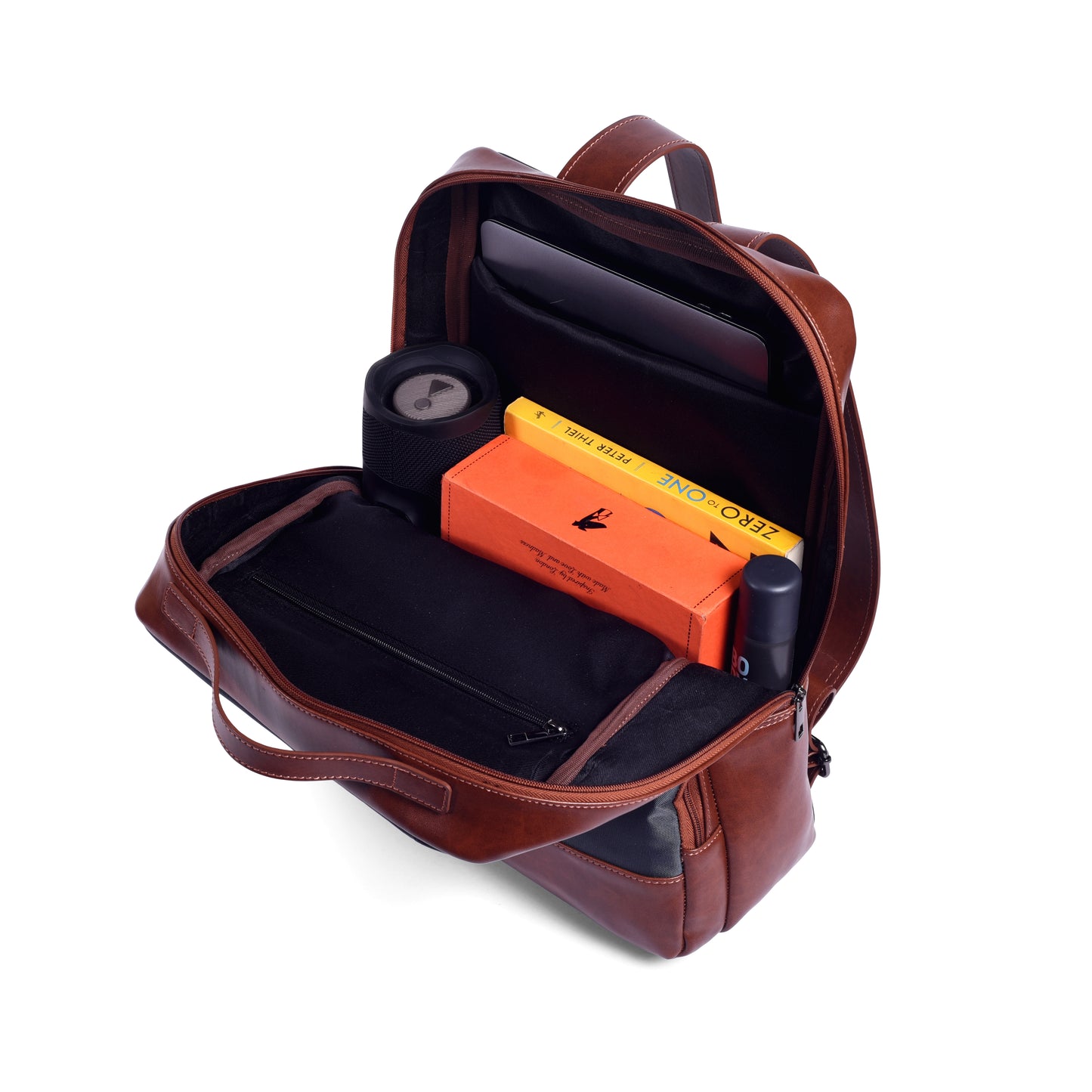 Gauge Machine Tailored Brown Backpack