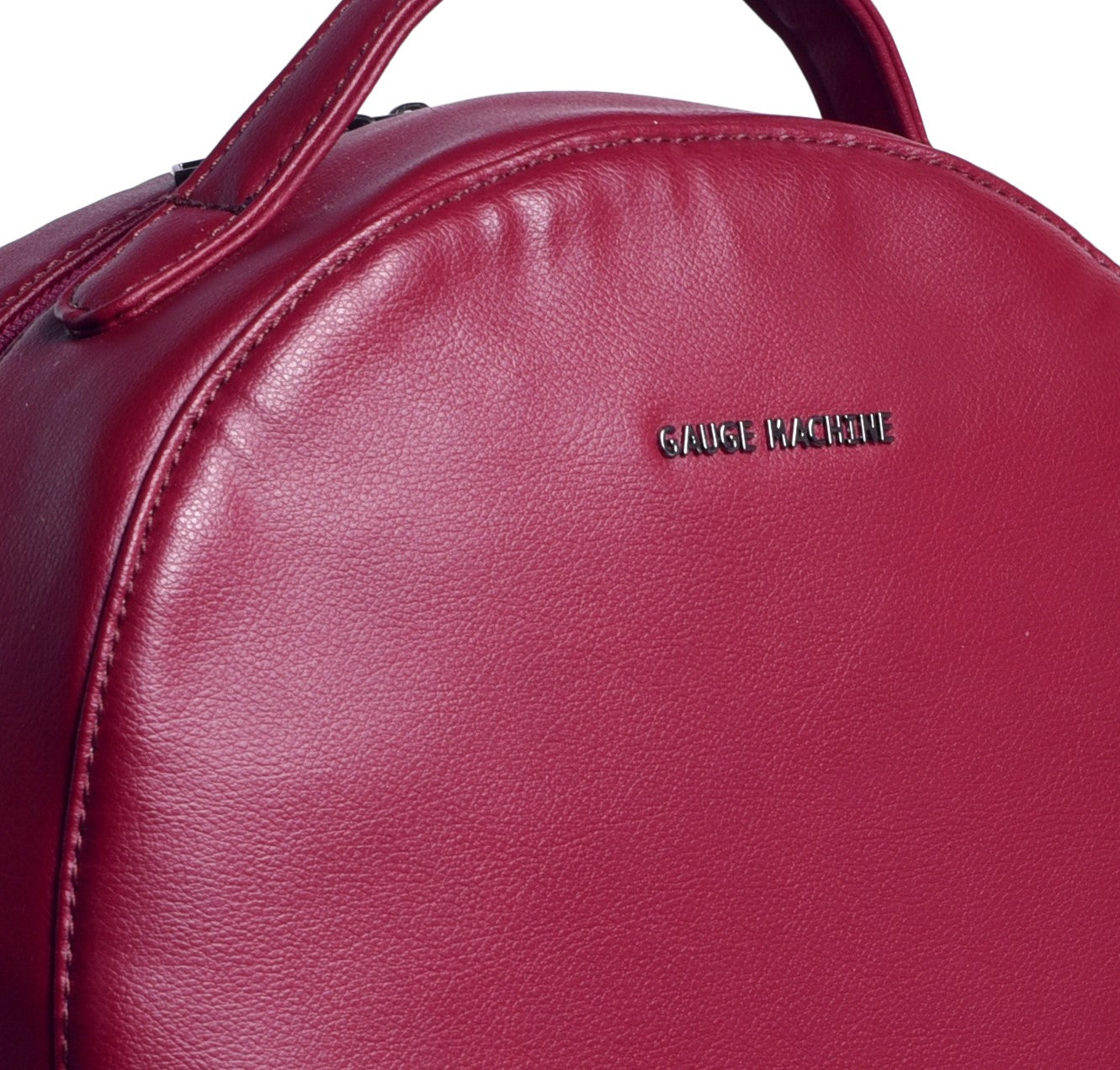 Gauge Machine Burgundy Backpack with Blue Kangaroo Pouch
