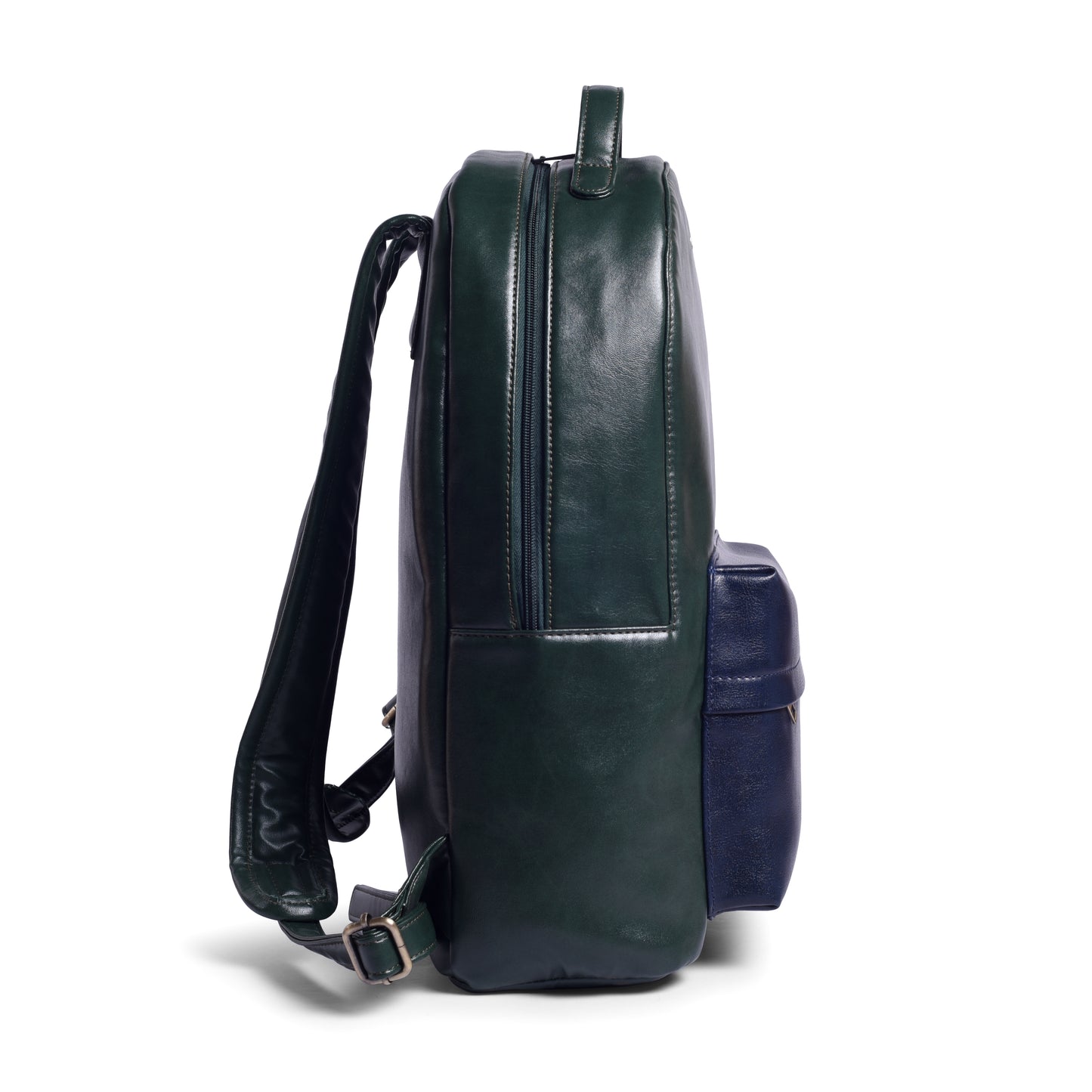 Gauge Machine Sap Green Backpack with Blue Kangaroo Pouch