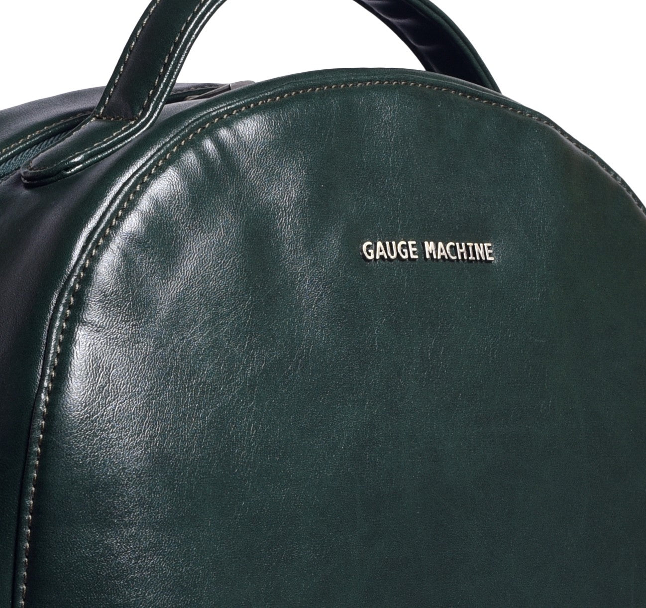 Gauge Machine Sap Green Backpack with Blue Kangaroo Pouch
