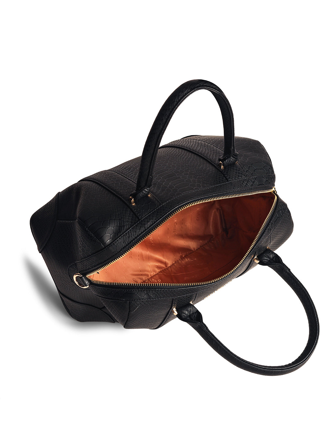 Gauge Machine Black Lounge Bowling Handbag Bag