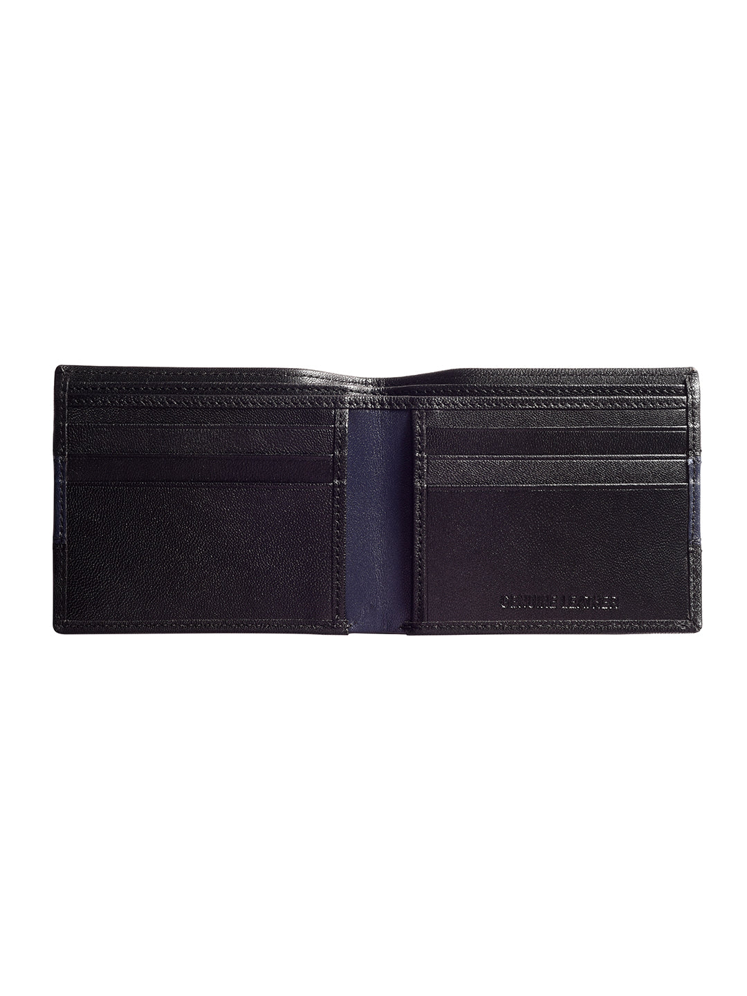Black nad Navy Colour Block Bi-fold wallet