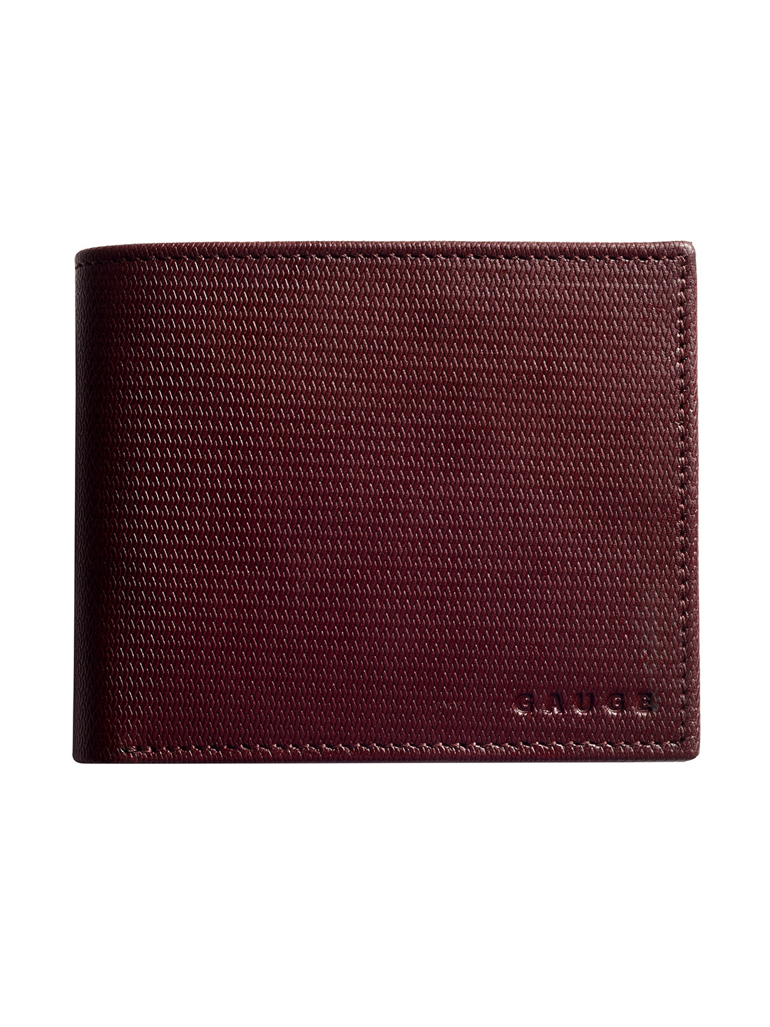 Brown Honeycomb Textured Bi-fold wallet