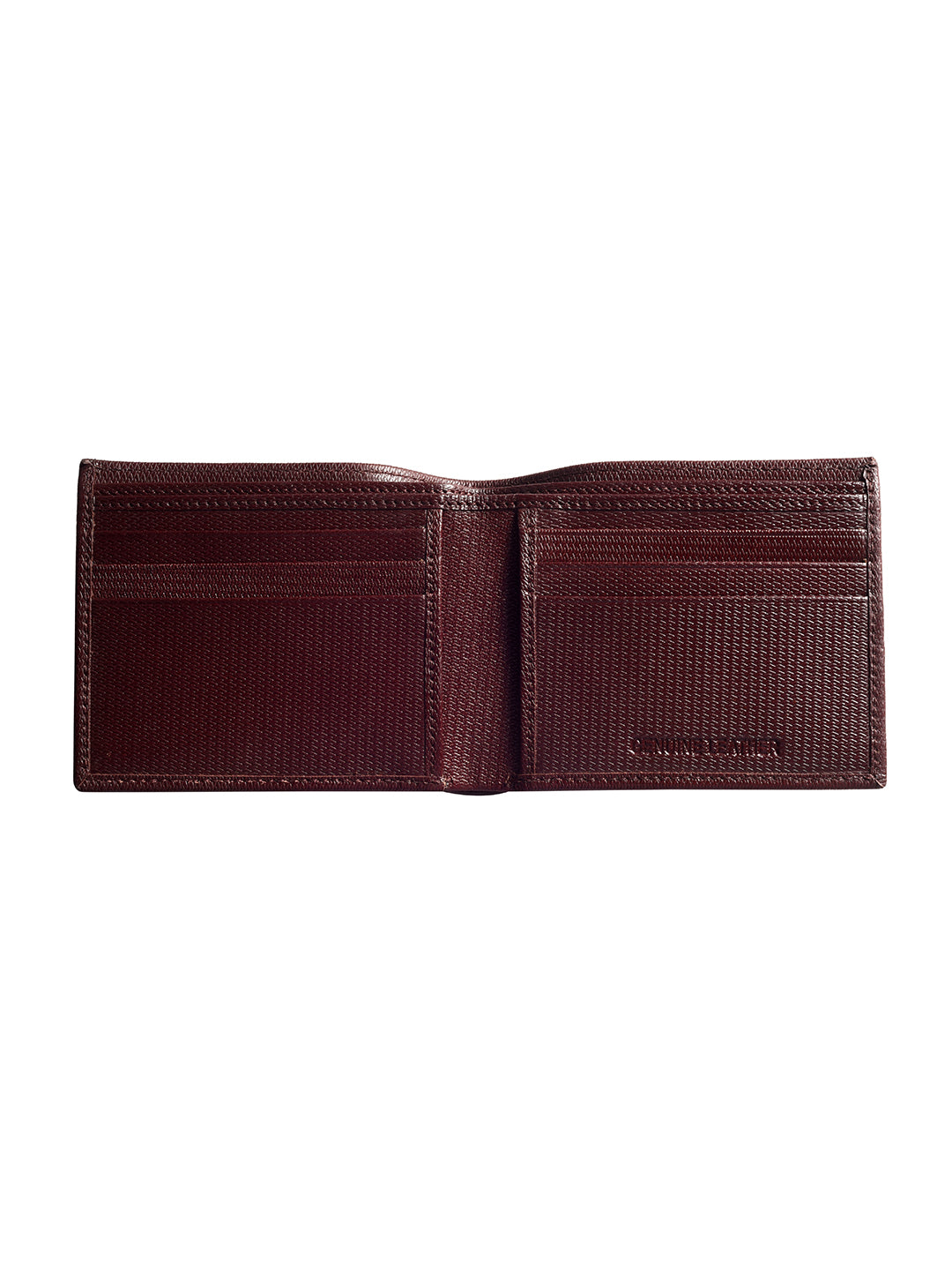 Brown Honeycomb Textured Bi-fold wallet