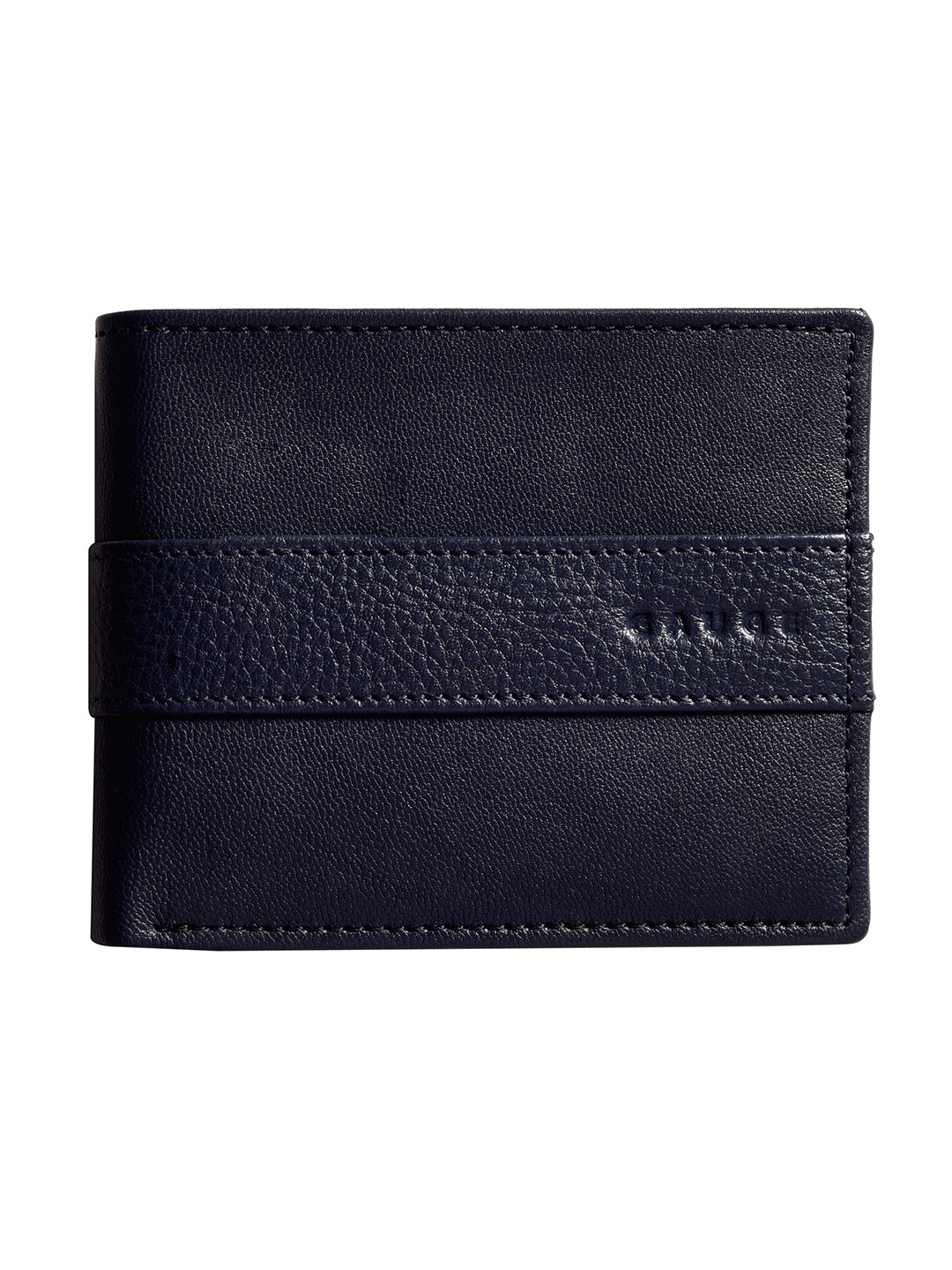 Navy Textured Bi-fold wallet