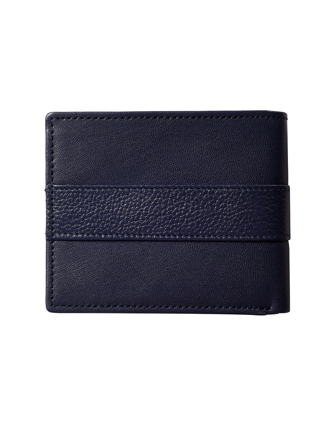Navy Textured Bi-fold wallet