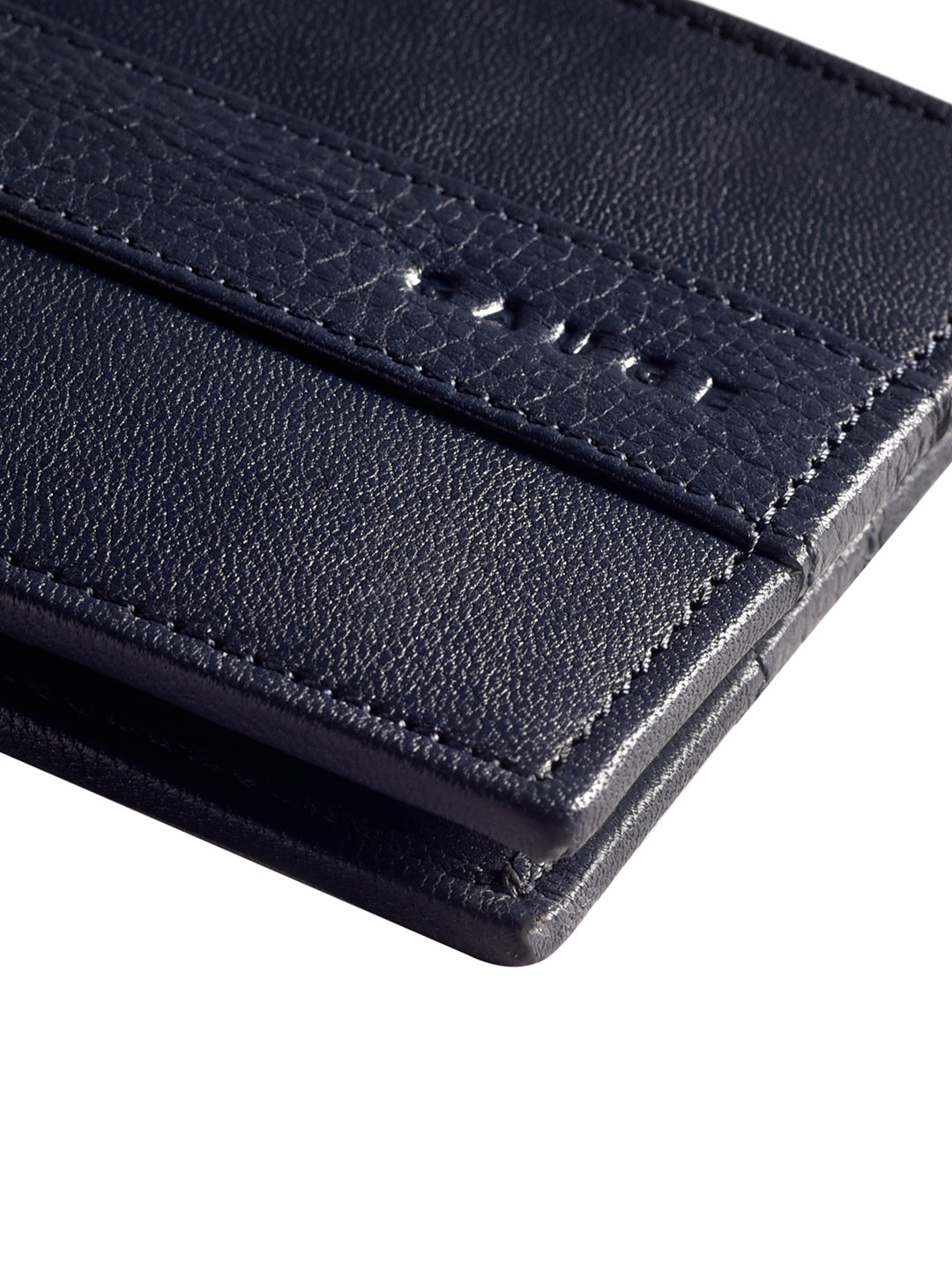 Navy Textured Bi-fold wallet
