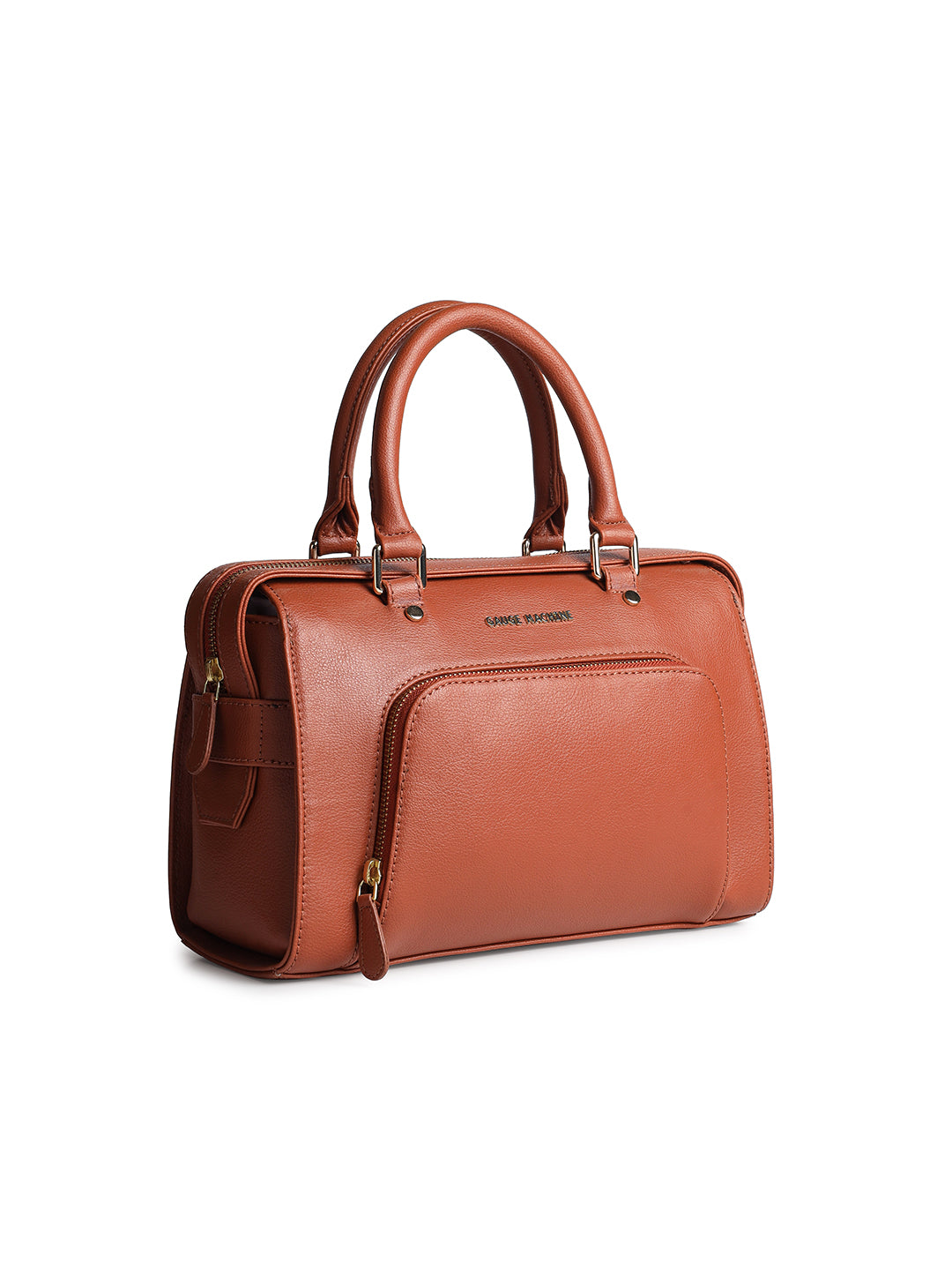 Urban Elegance Tan Bowling Handbag