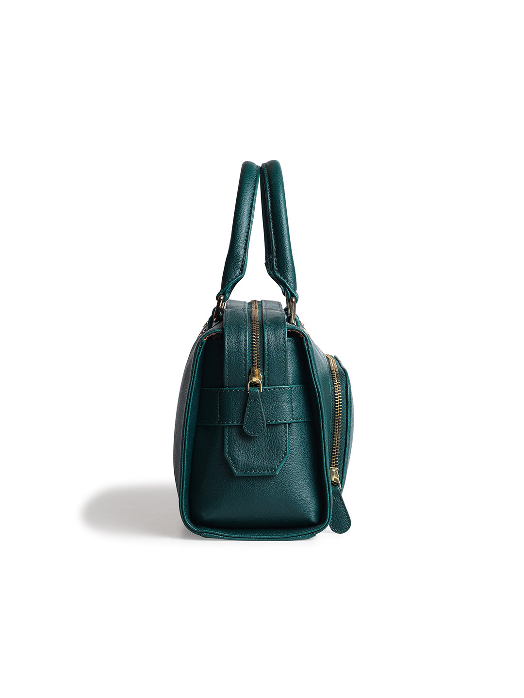 Urban Elegance Green Bowling Handbag