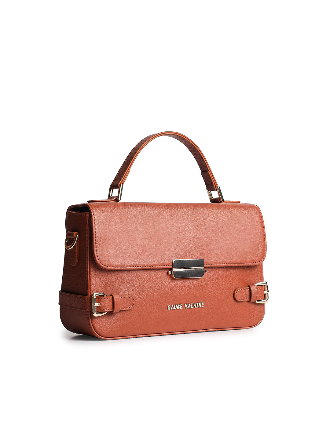 Tan Vaulted Vogue Sling Bag