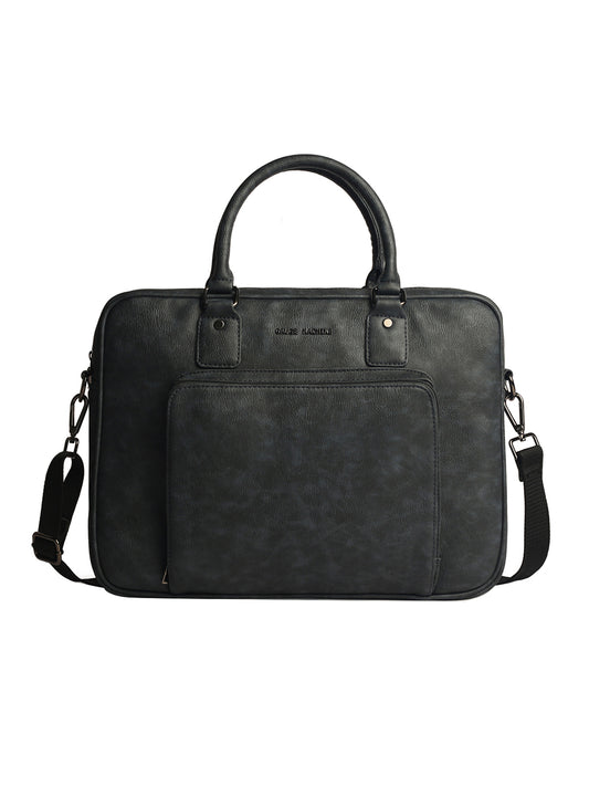 Gauge Machine 16" Grey Laptop Messenger Bag with Detachable Strap